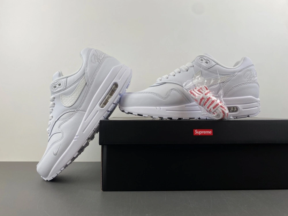 Air Max 1 '87 SP Supreme Triple White HF8813- Versatile 842