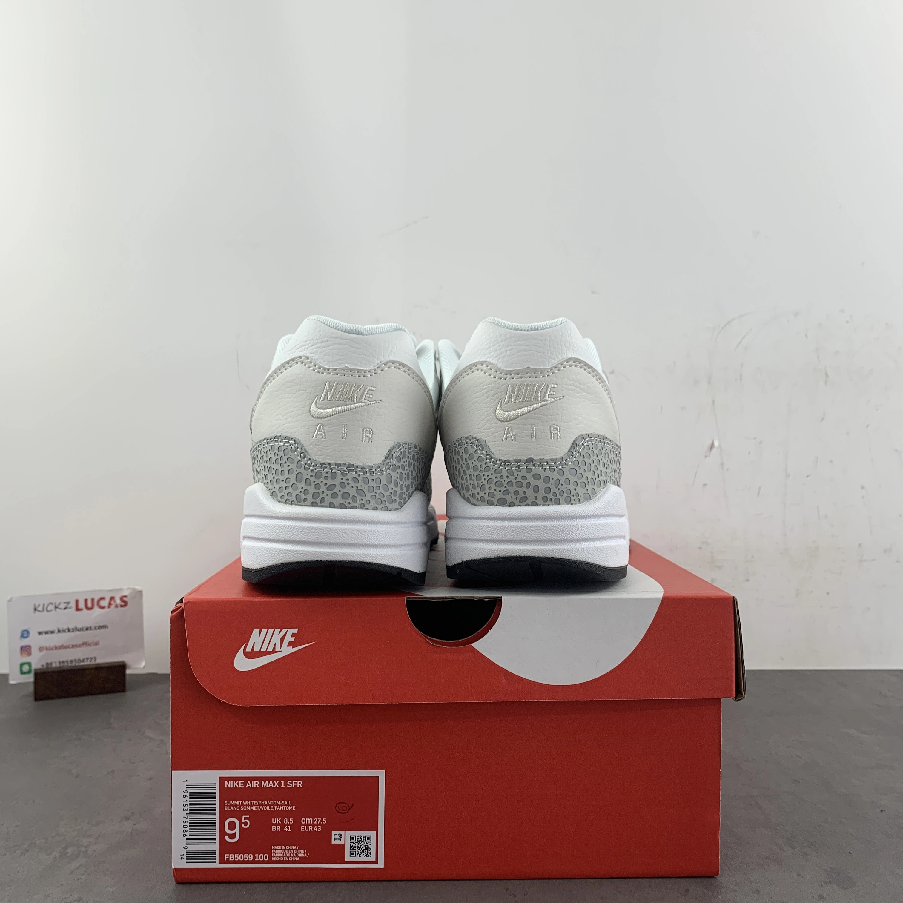 Versatile Air Max 1 '87 Safari Summit White Phantom FB5059- 930
