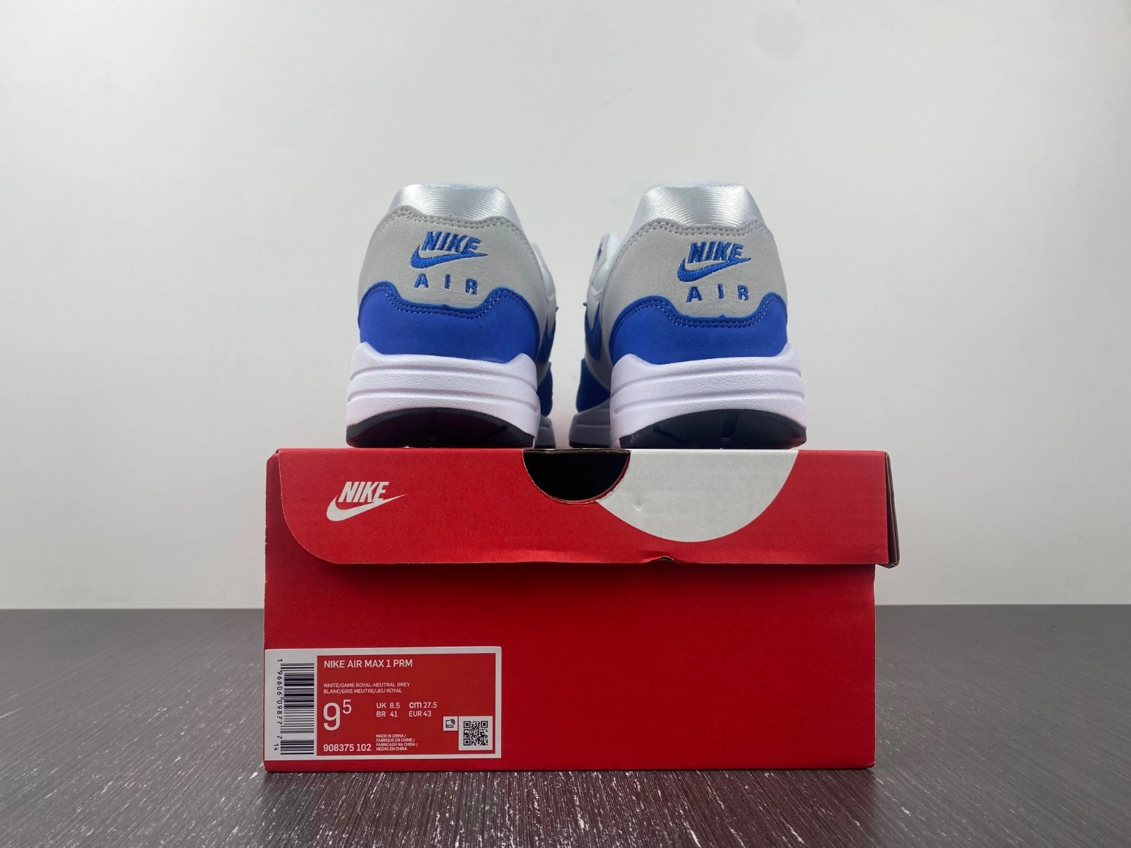 Air Max 1 Anniversary Royal 908375- WrinkleFree 920