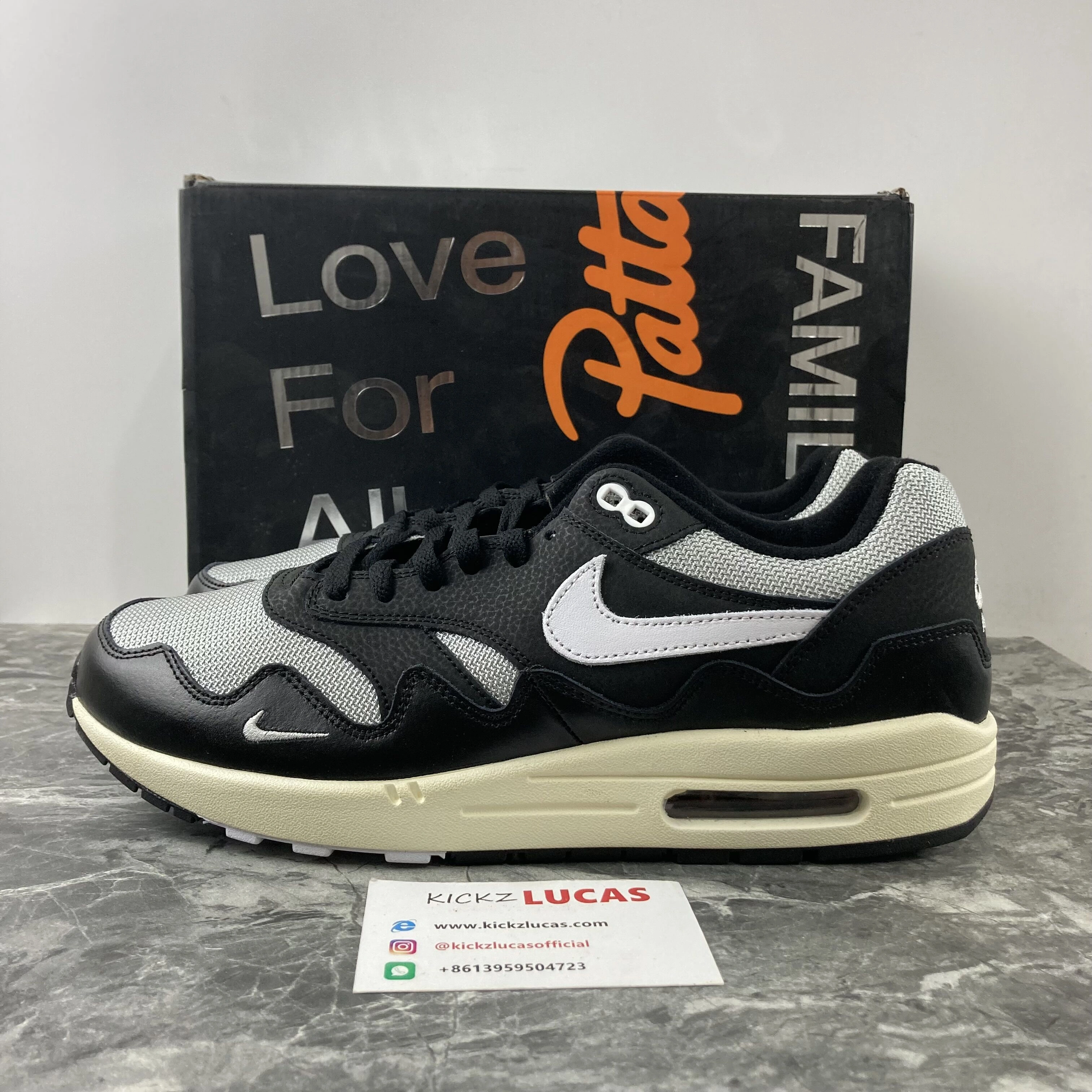 Air Max 1 Patta Waves Black DQ0299- WrinkleFree 955