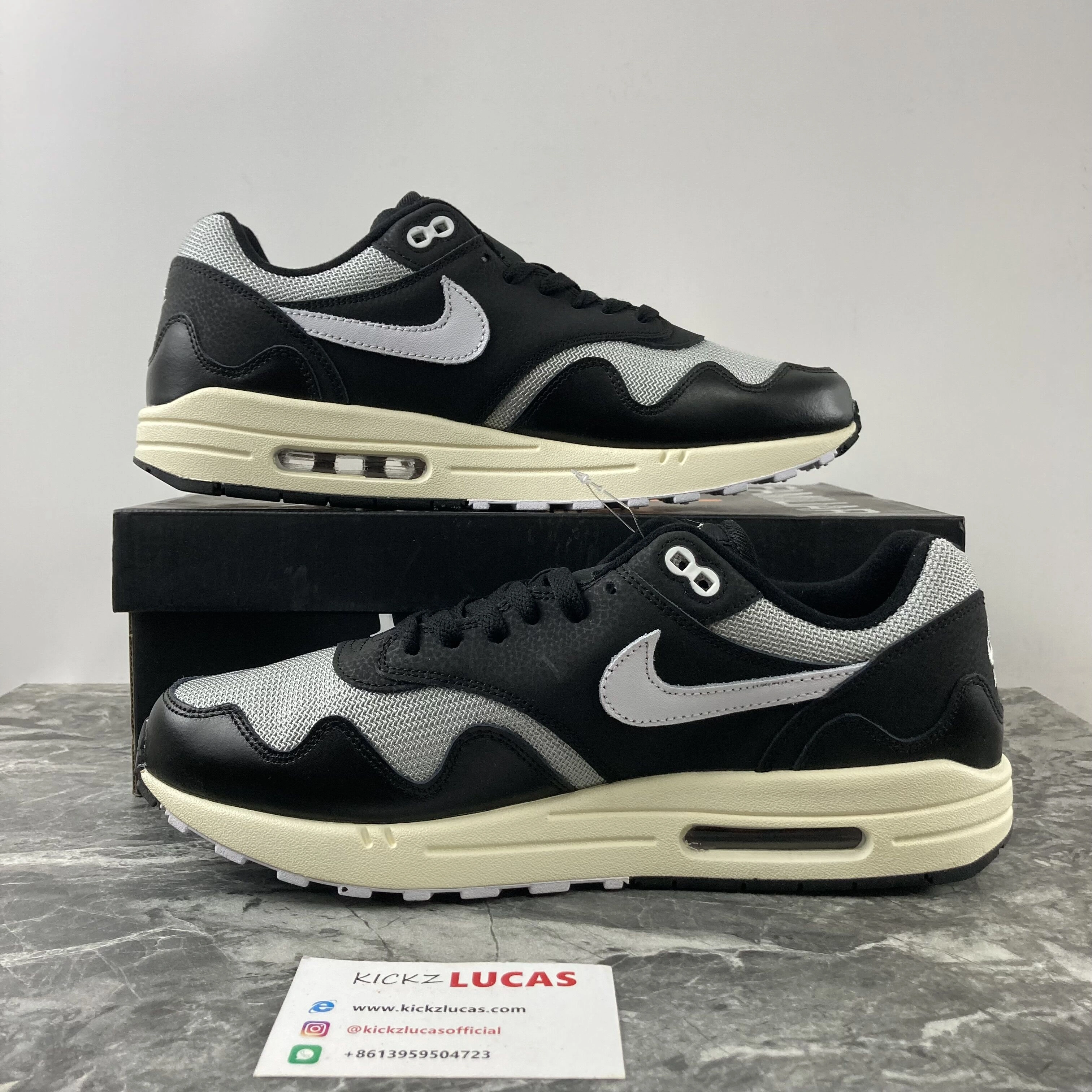 Air Max 1 Patta Waves Black DQ0299- WrinkleFree 955