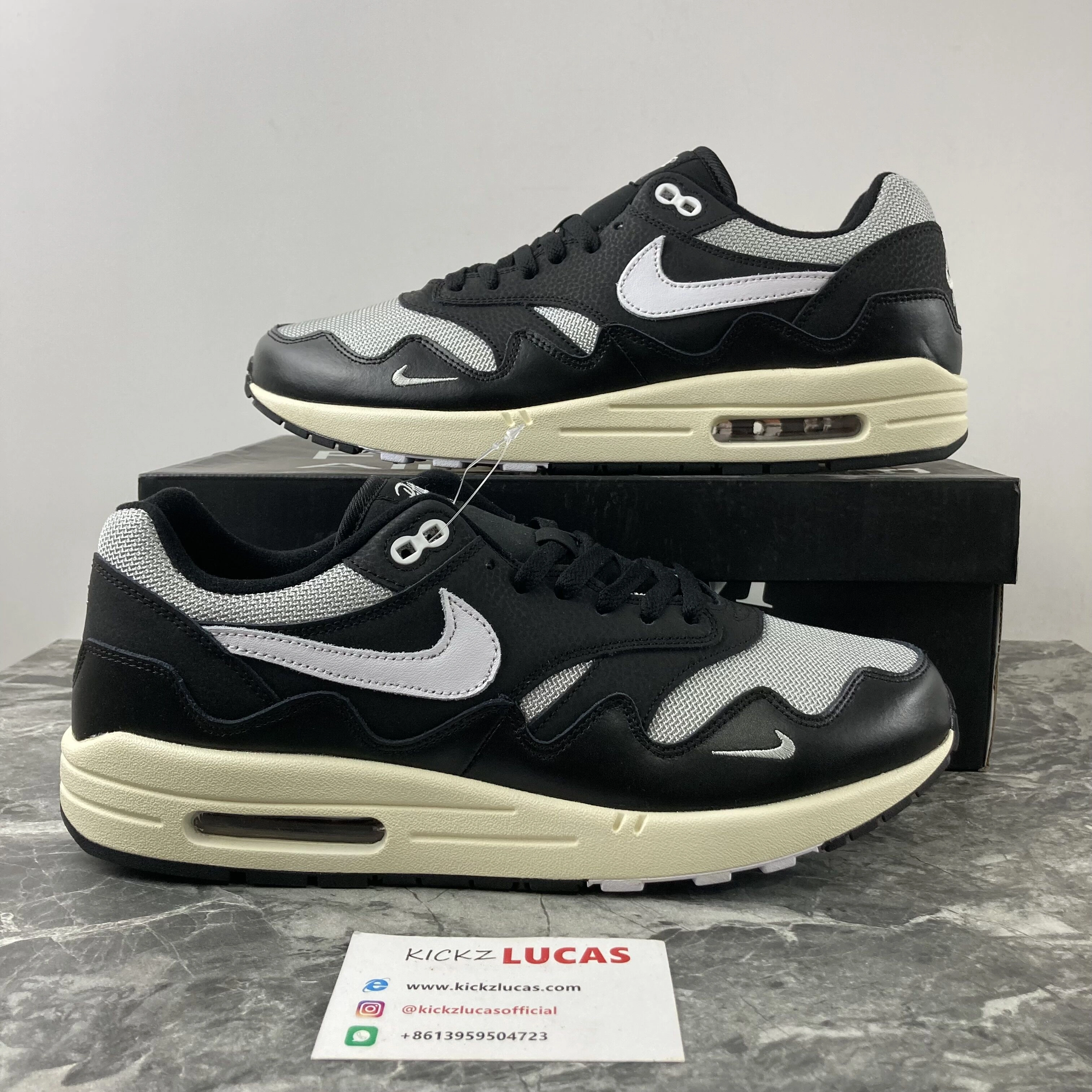 Air Max 1 Patta Waves Black DQ0299- WrinkleFree 955