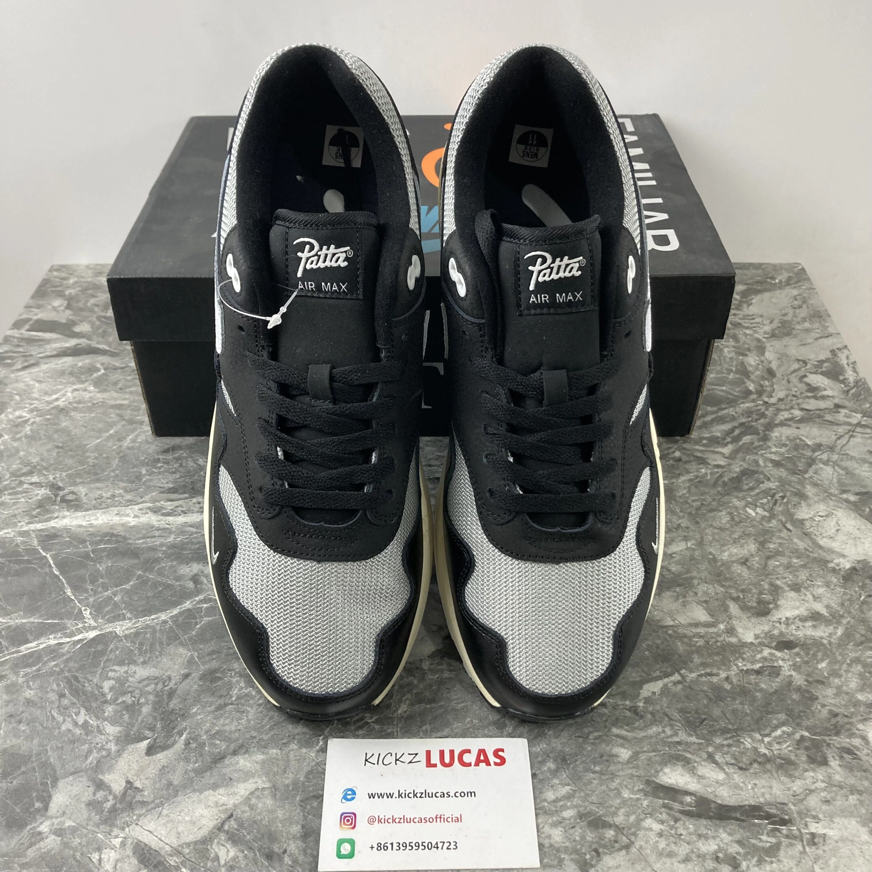 Air Max 1 Patta Waves Black DQ0299- WrinkleFree 955