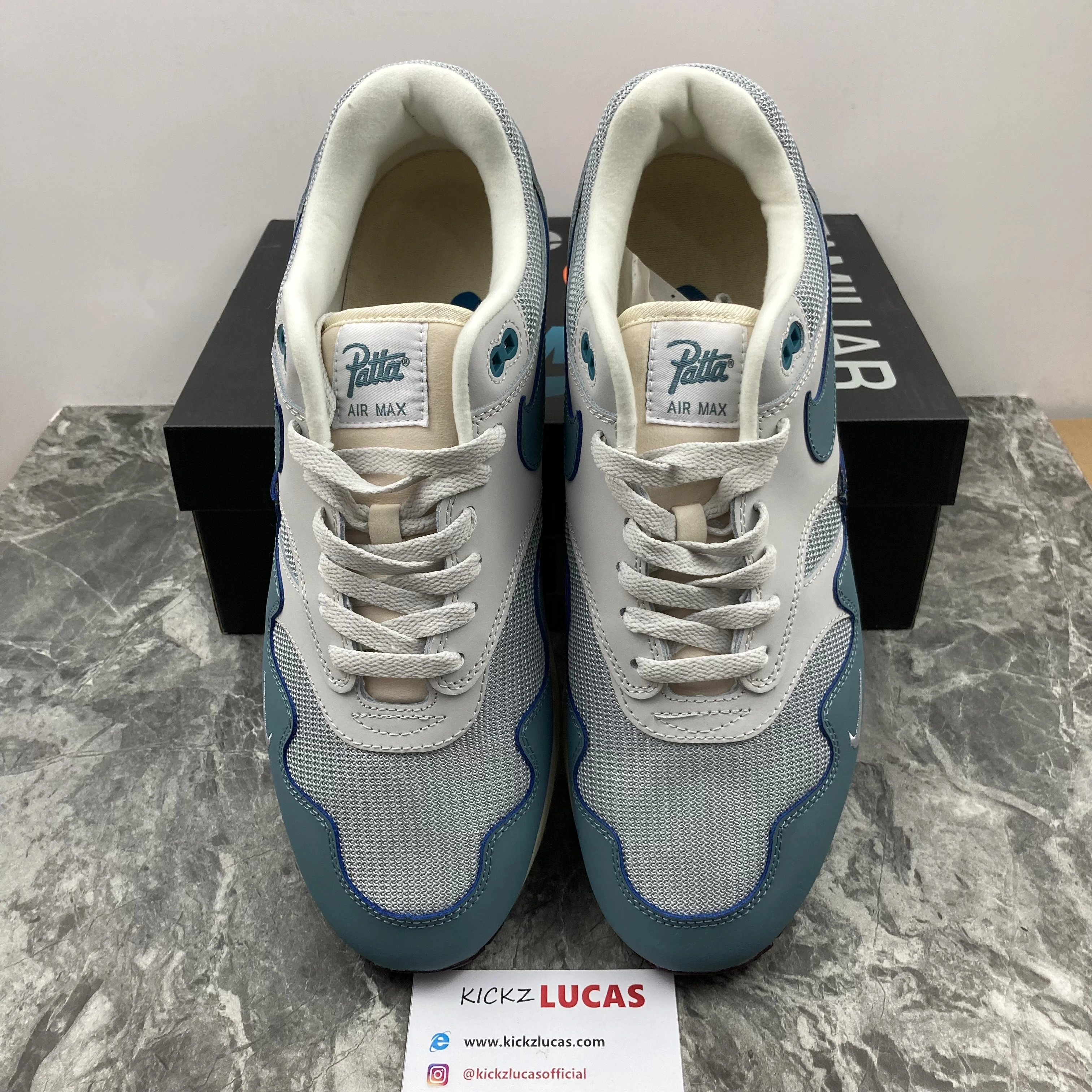 Compact Air Max 1 Patta Waves Noise Aqua Style DH1348- 934