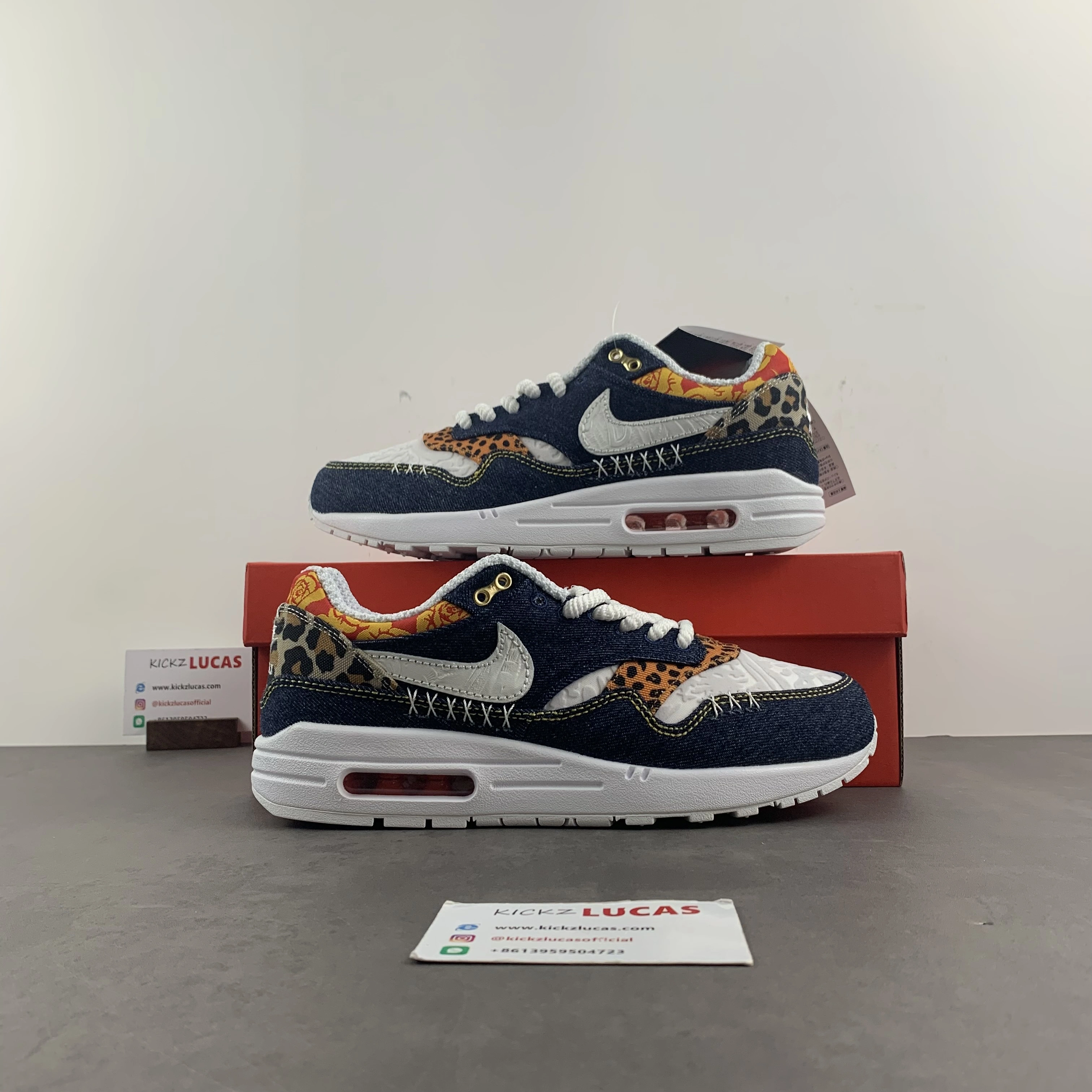 SmartChoice Air Max 1  Denim Leopard FJ4452- 921