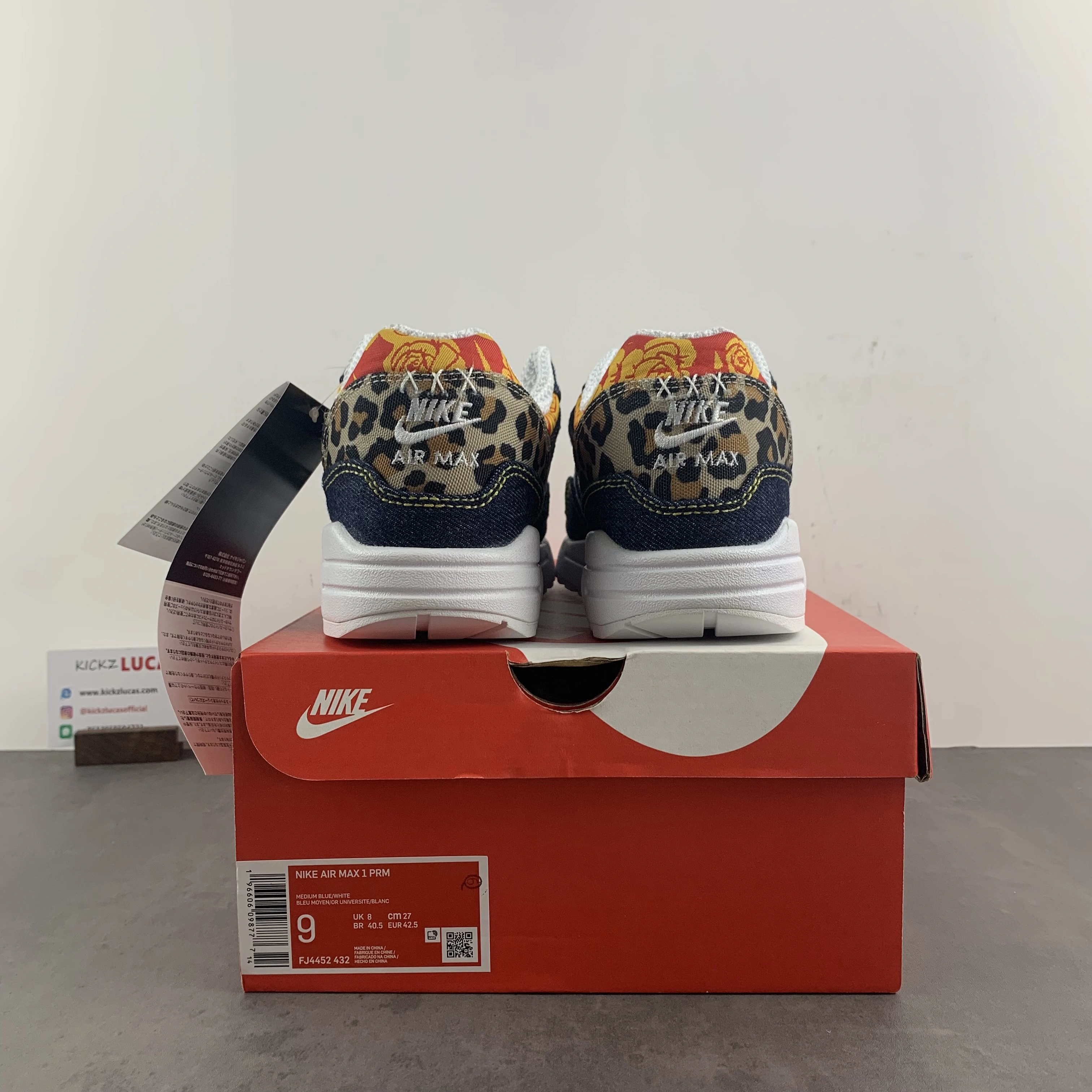 SmartChoice Air Max 1  Denim Leopard FJ4452- 921