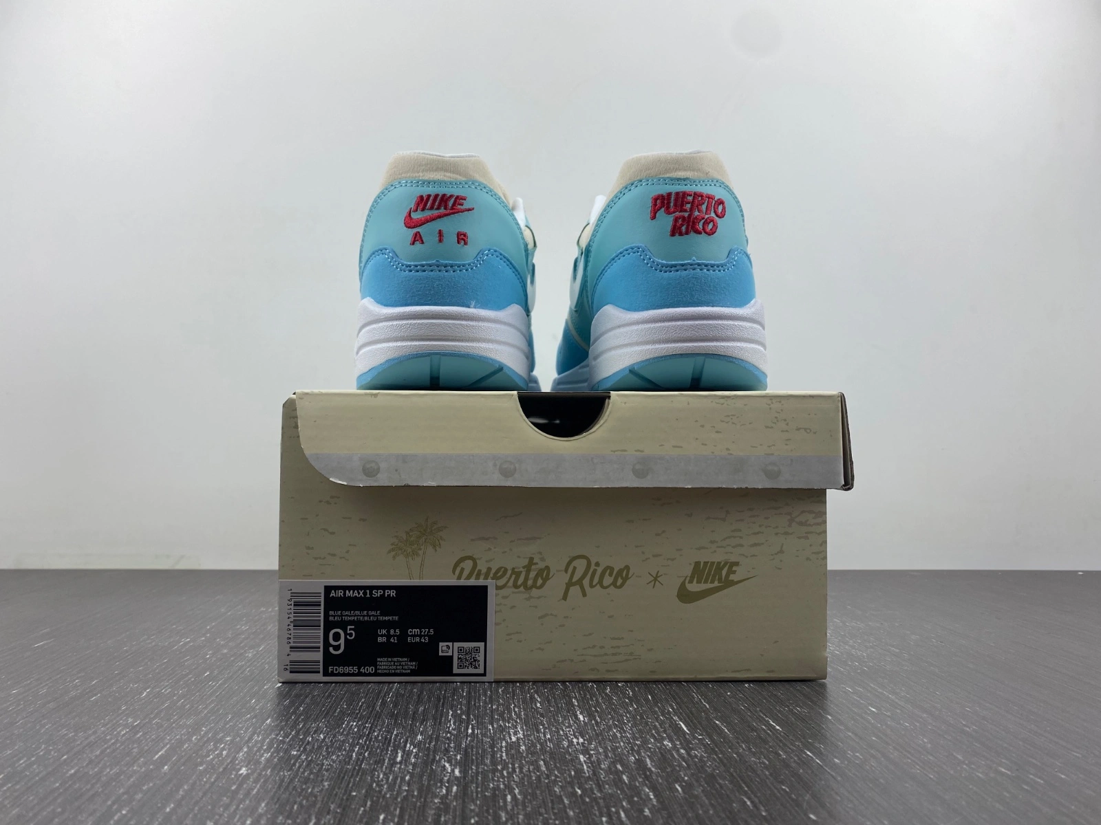 Snug Air Max 1 Puerto Rico Blue Frost FD6955- 909