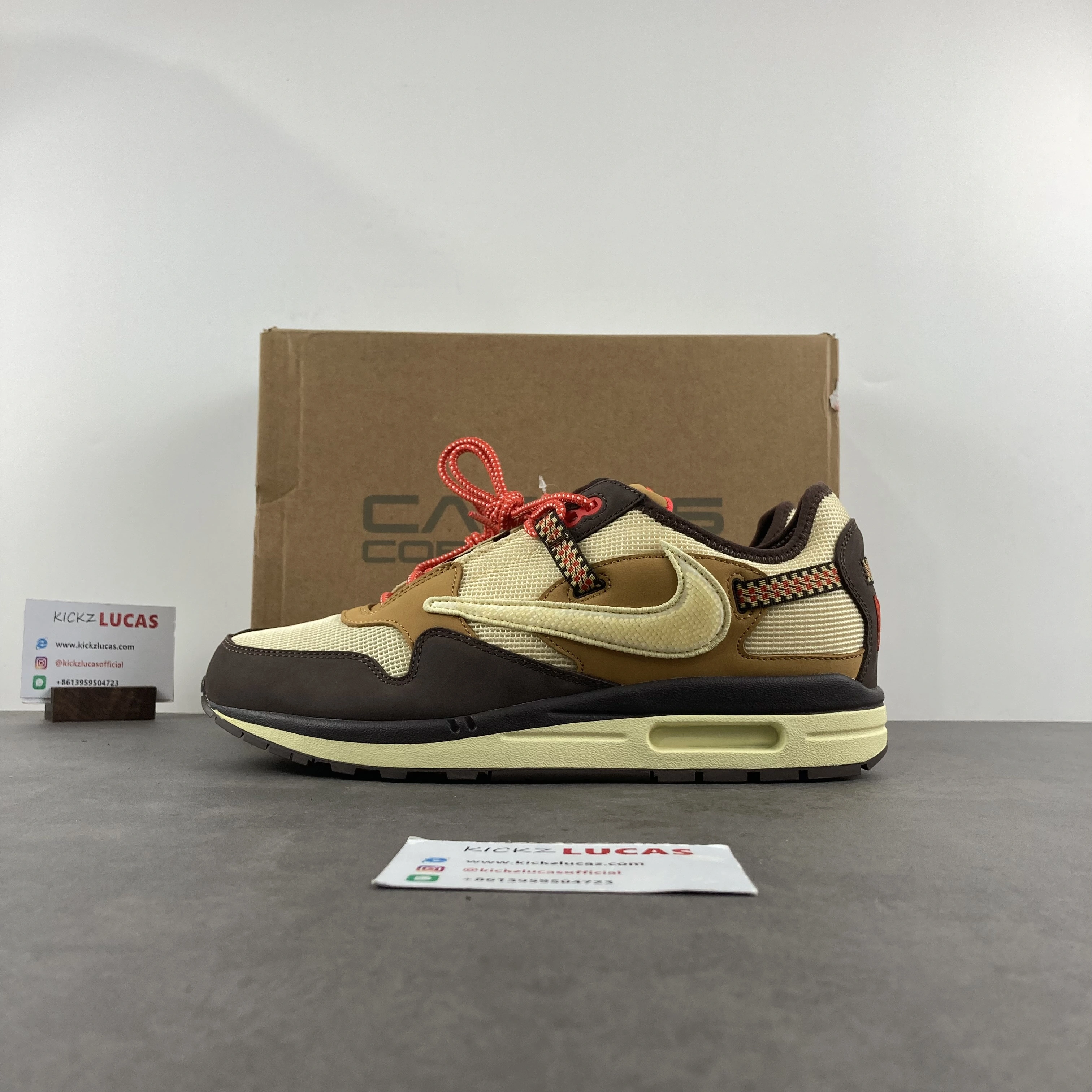 QuickDry Air Max 1 Travis Scott Cactus Jack Baroque Brown DO9392- 957