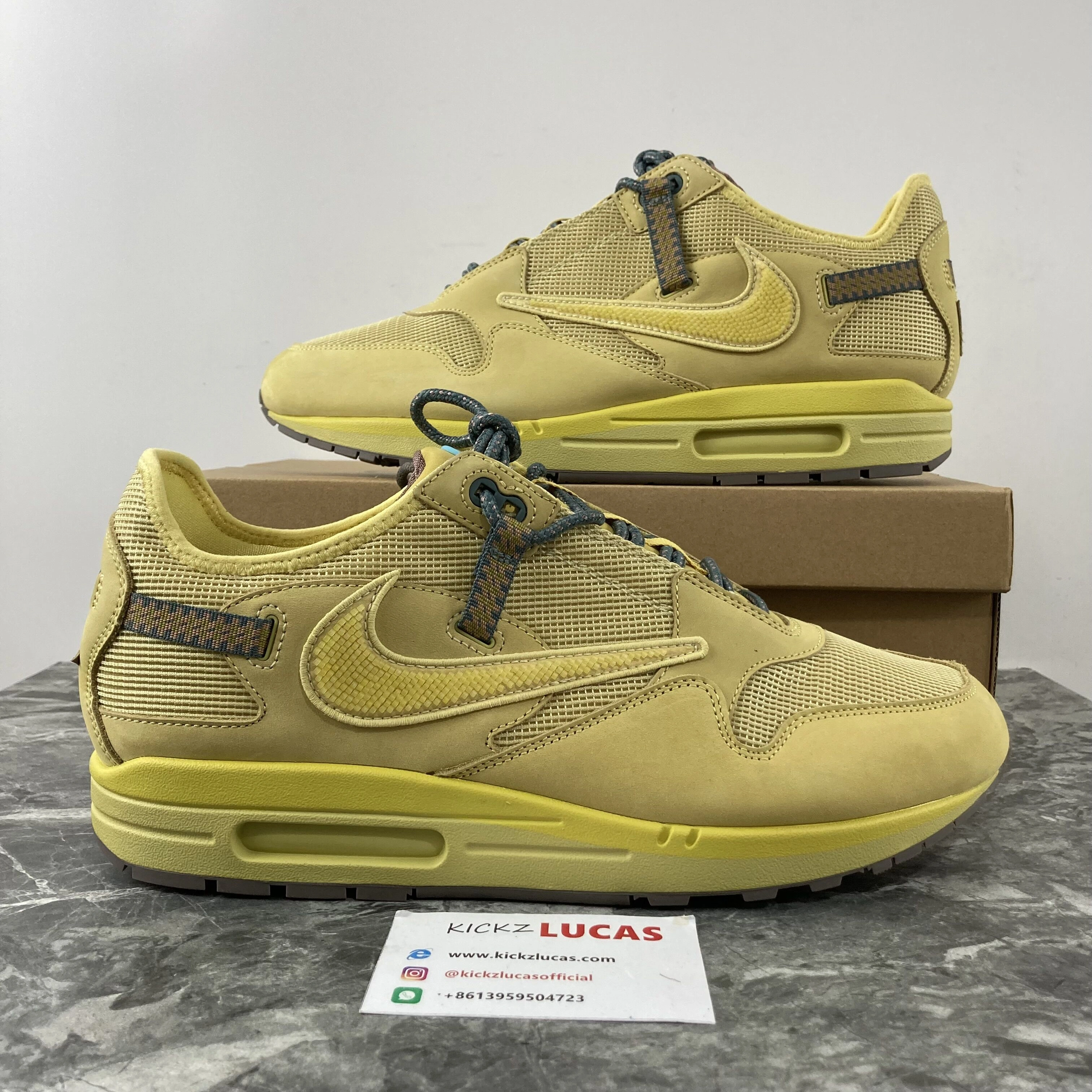 Air Max 1 Travis Scott Cactus Jack Saturn Gold DO9392- Comfortable 953