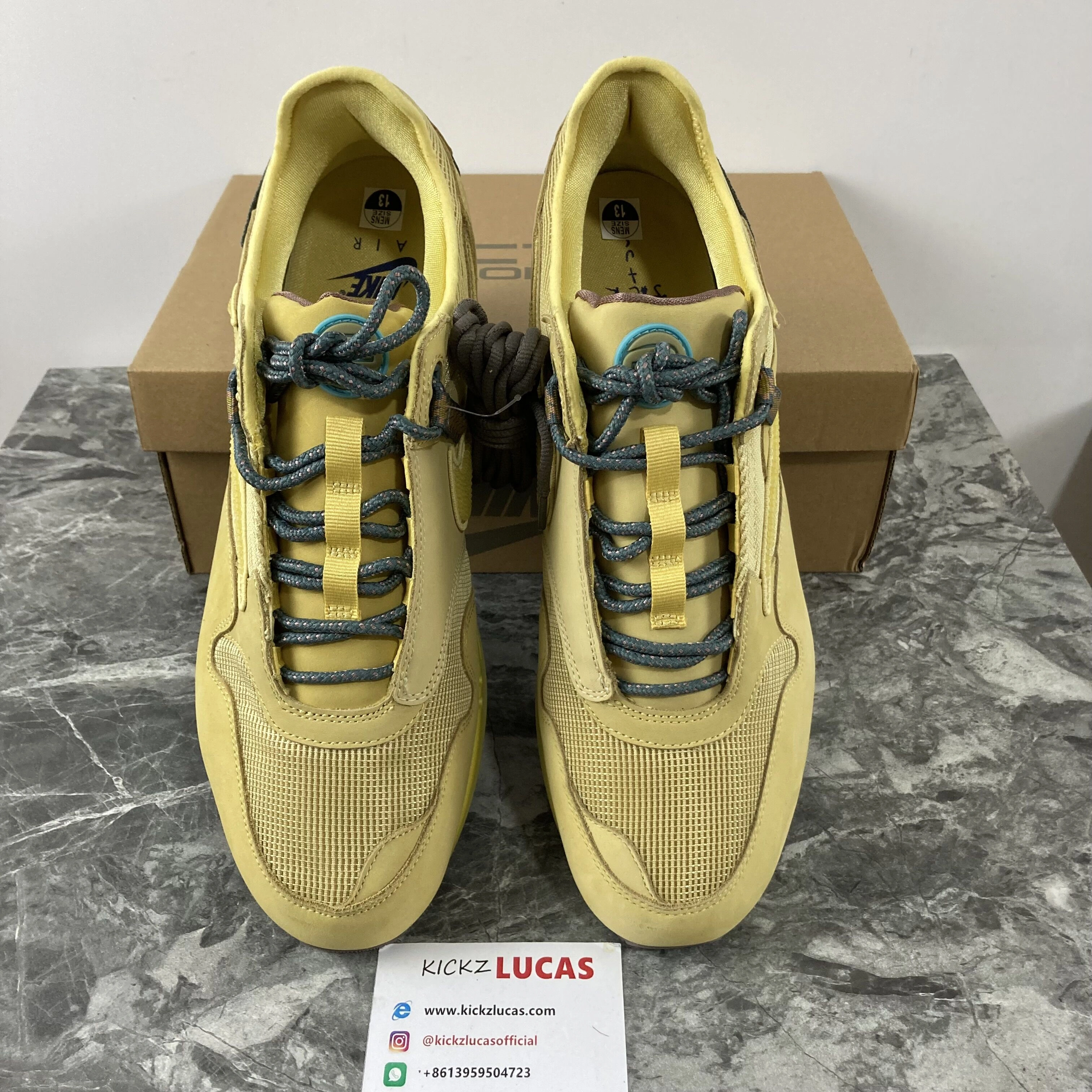 Air Max 1 Travis Scott Cactus Jack Saturn Gold DO9392- Comfortable 953