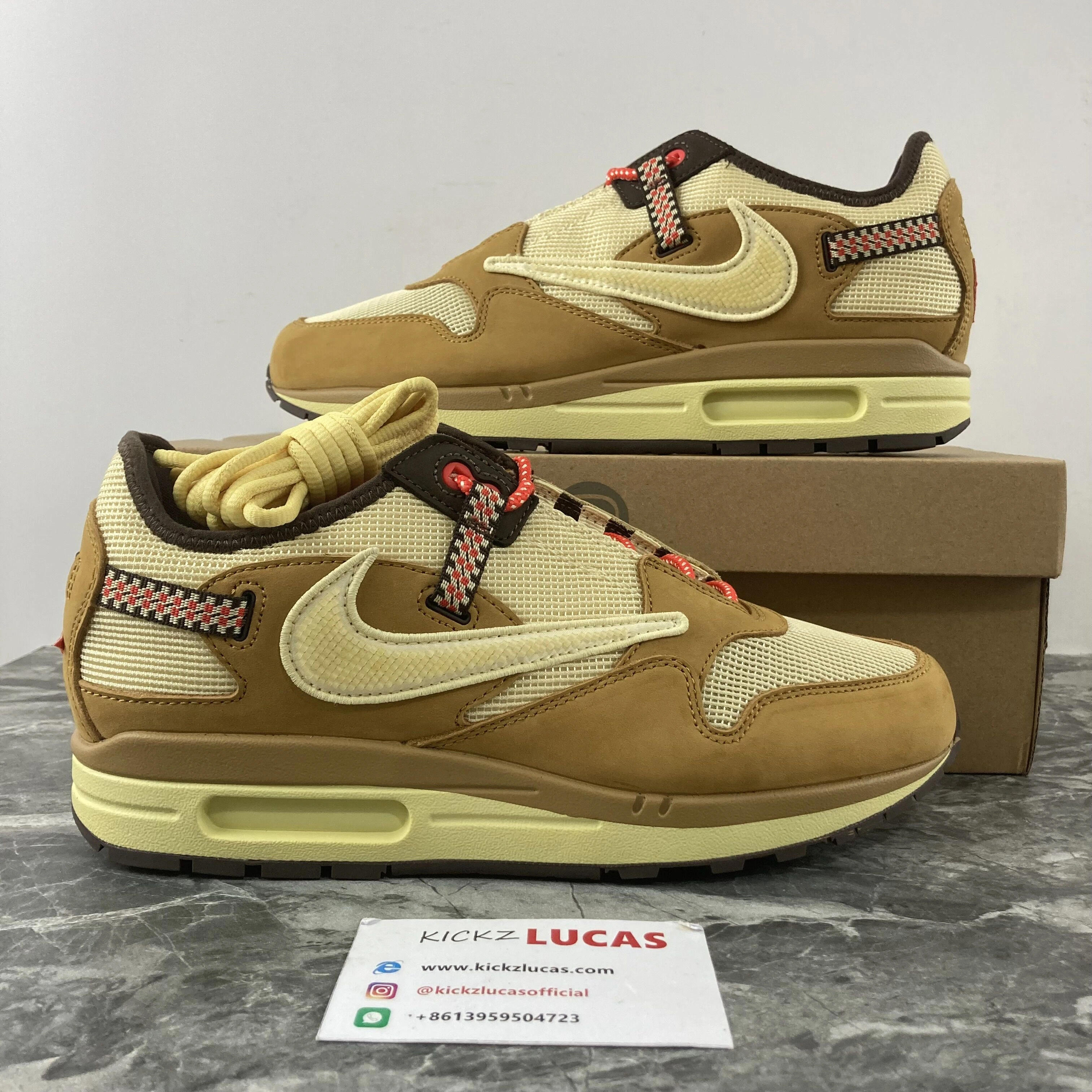 SunProtective Air Max 1 Travis Scott Wheat DO9392- 952