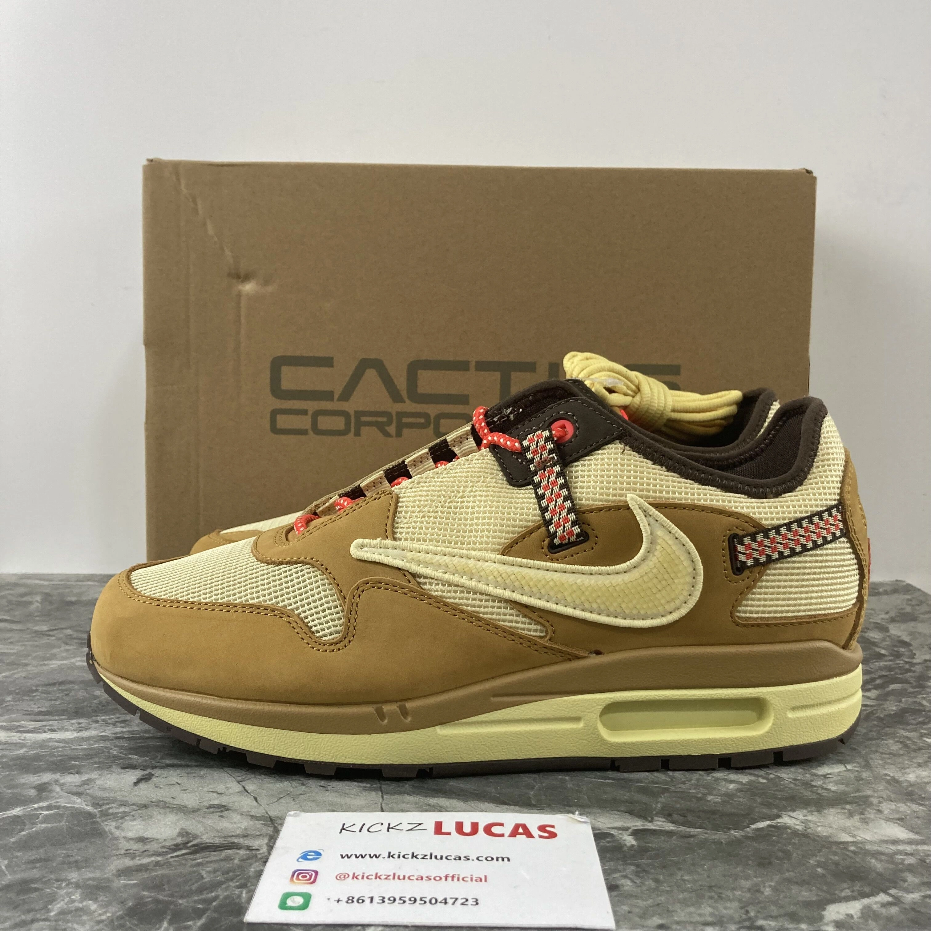 SunProtective Air Max 1 Travis Scott Wheat DO9392- 952