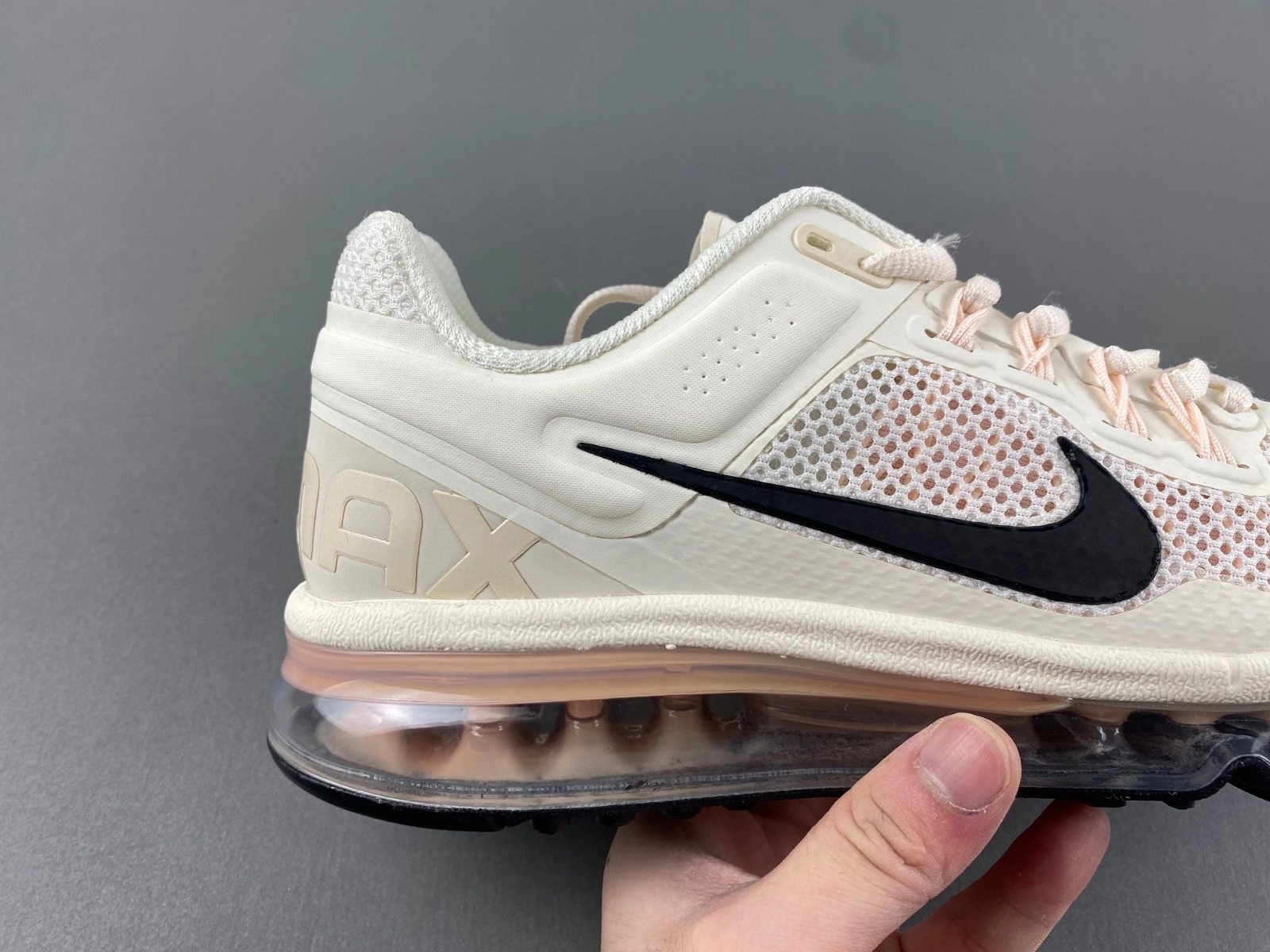 Air Max 2013 Pale Ivory Guava Ice Crimson Tint Black Elegant 873