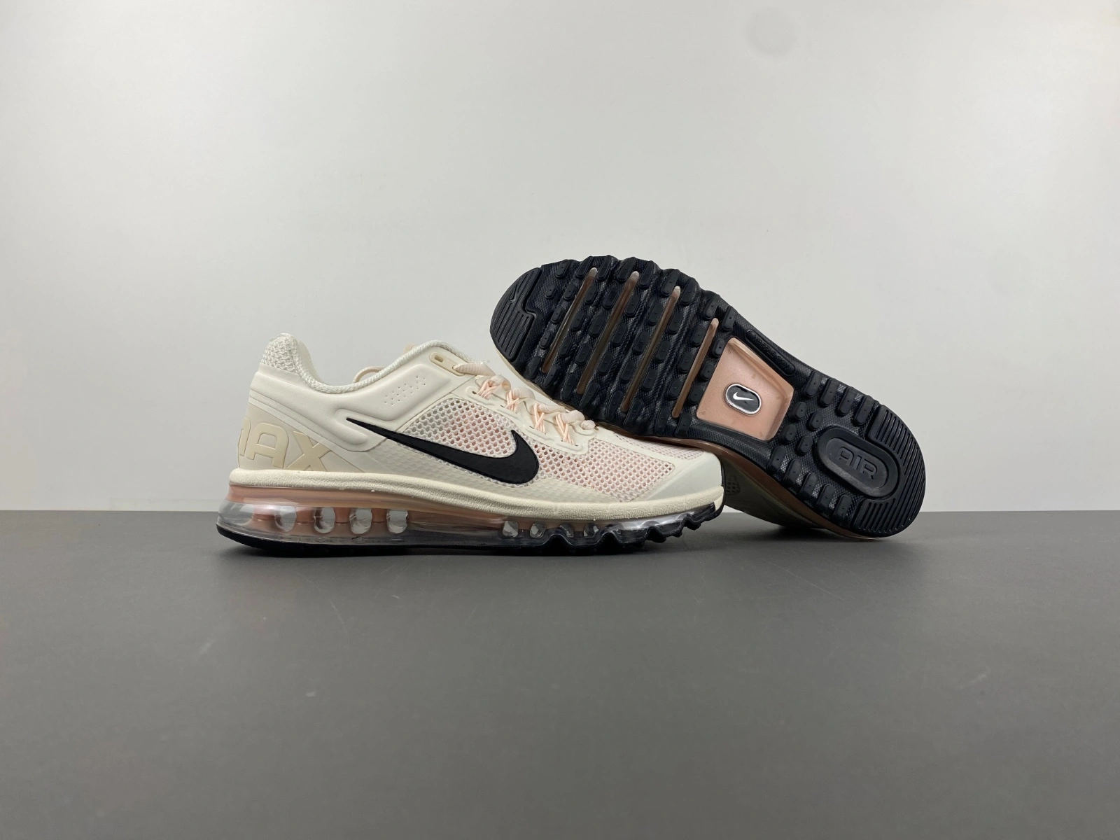 Air Max 2013 Pale Ivory Guava Ice Crimson Tint Black Elegant 873