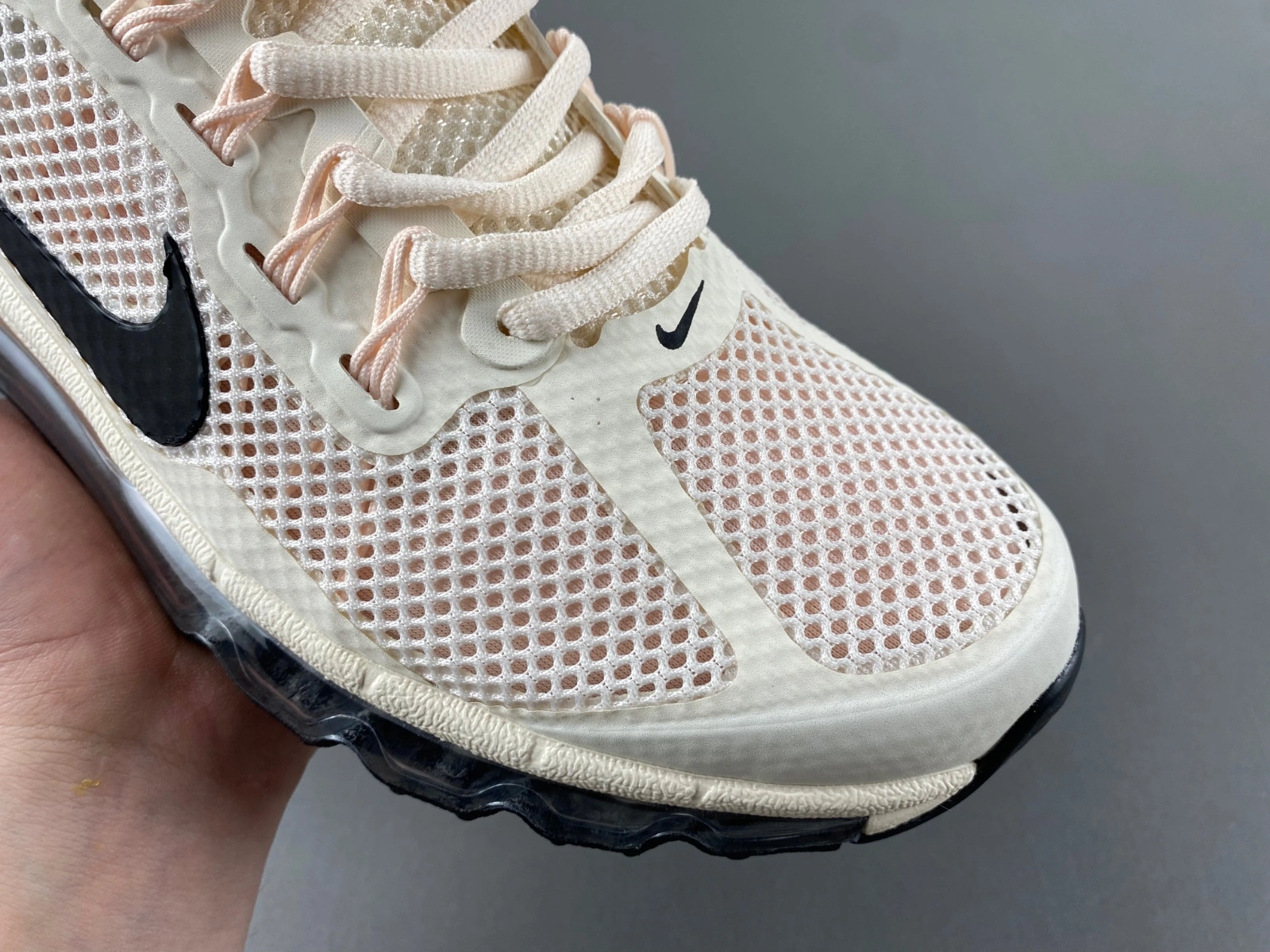 Air Max 2013 Pale Ivory Guava Ice Crimson Tint Black Elegant 873
