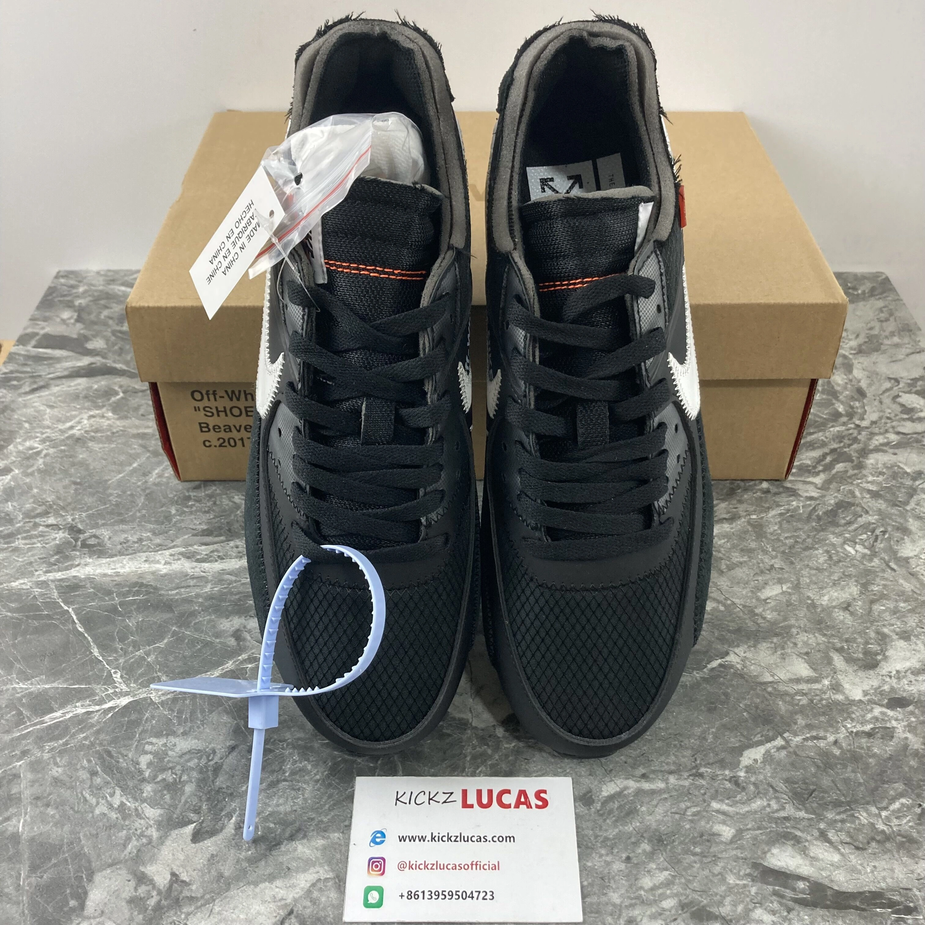 Air Max 90 OFF-WHITE Black AA7293- BestValue 965