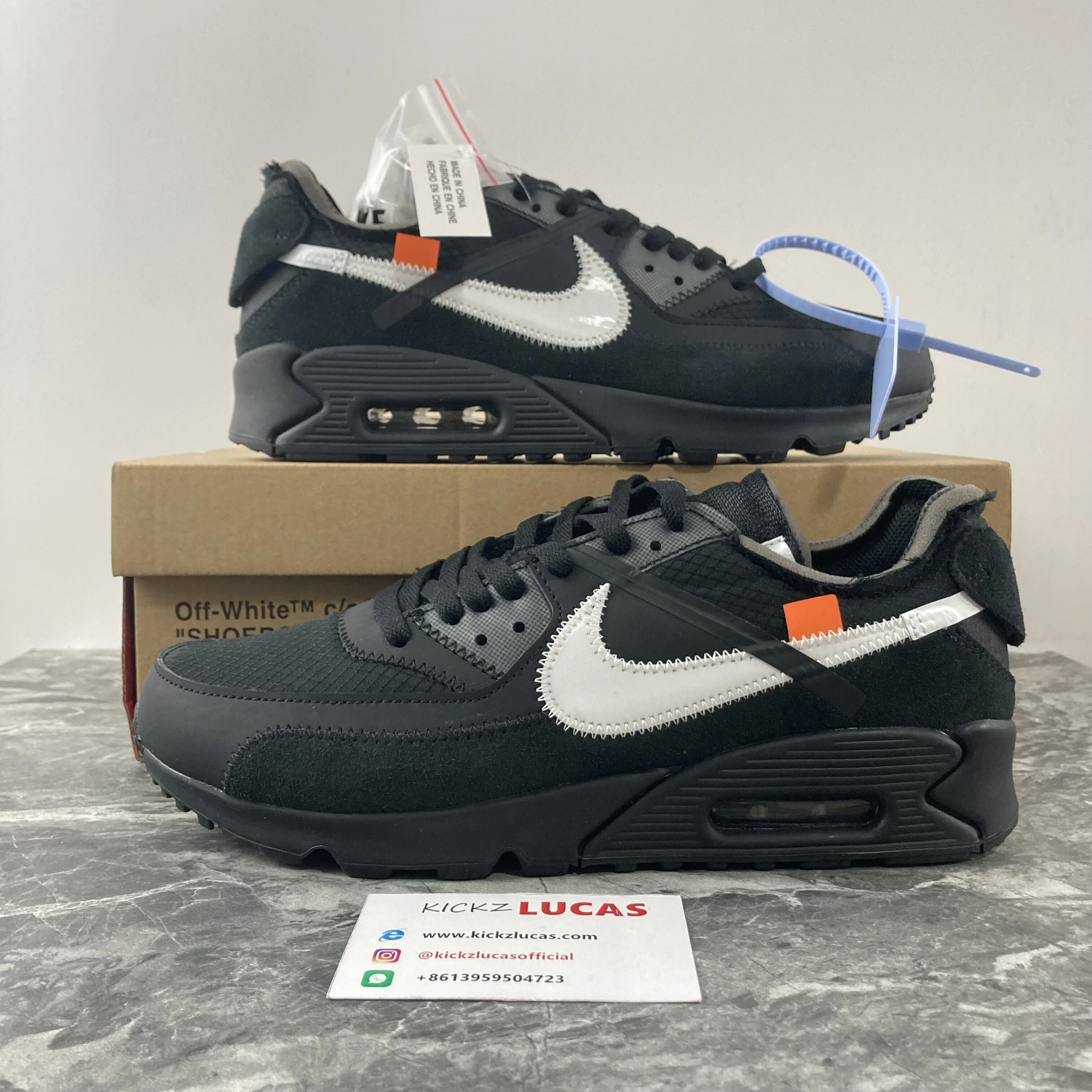 Air Max 90 OFF-WHITE Black AA7293- BestValue 965