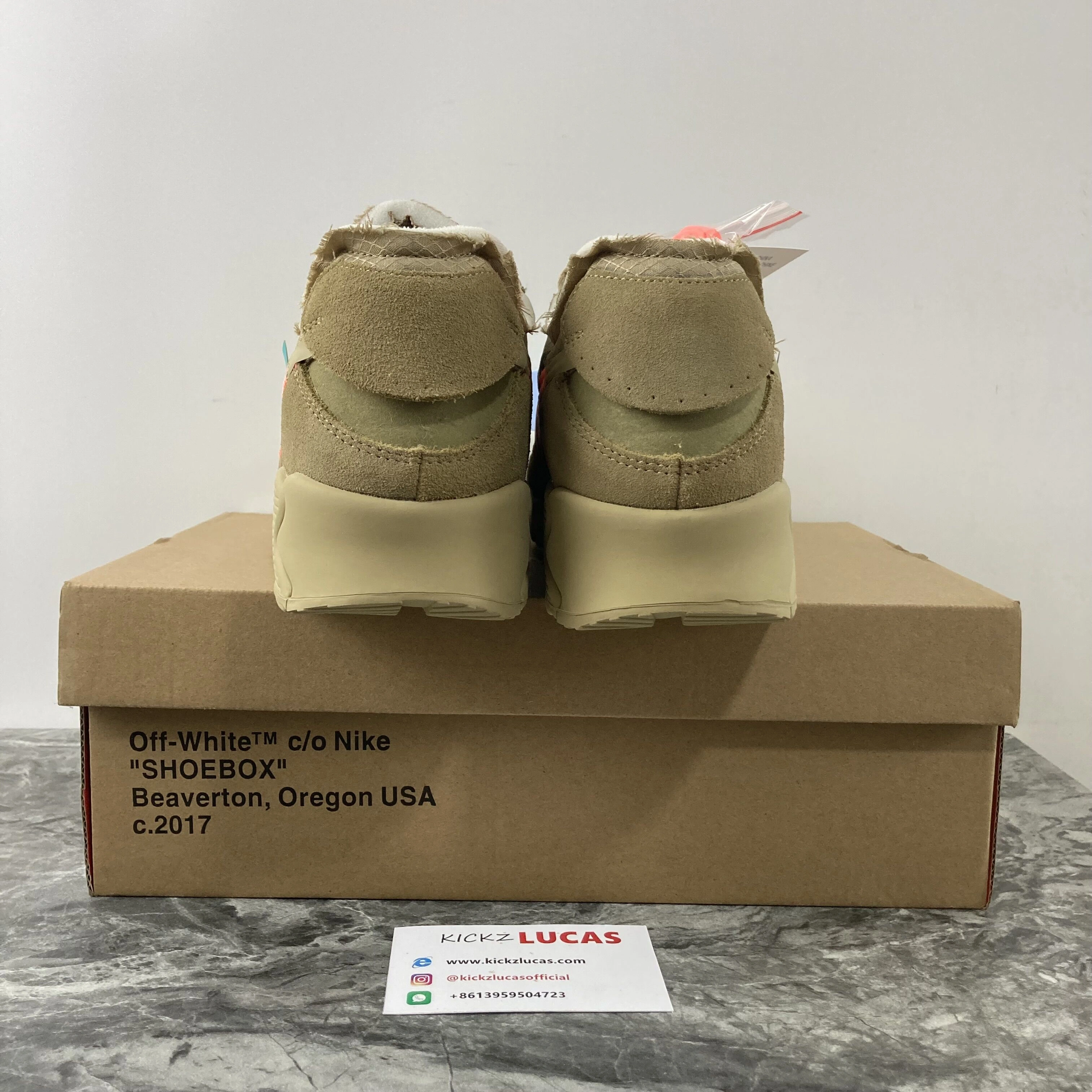 ComfortFit Air Max 90 OFF-WHITE Desert Ore AA7293- 966