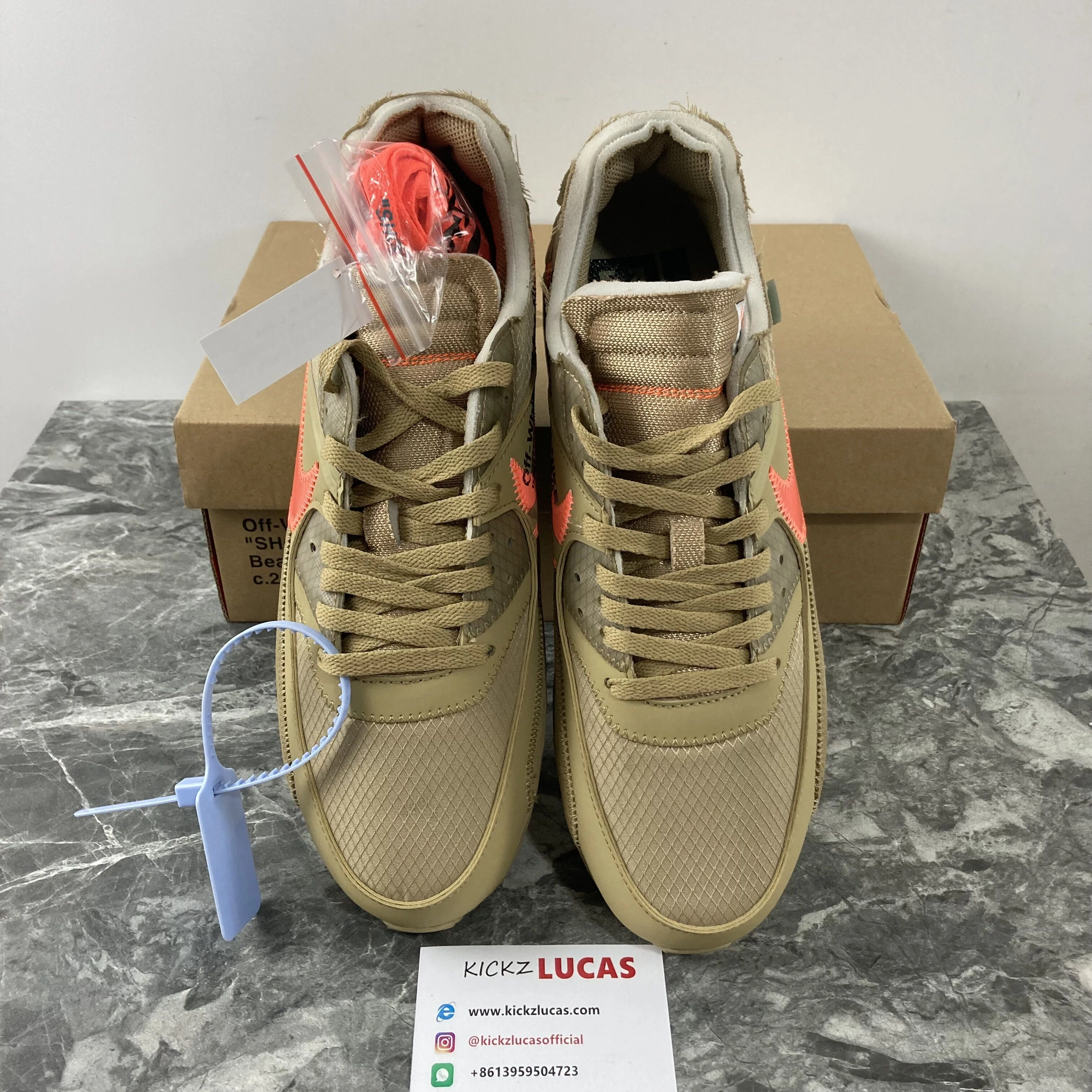 ComfortFit Air Max 90 OFF-WHITE Desert Ore AA7293- 966