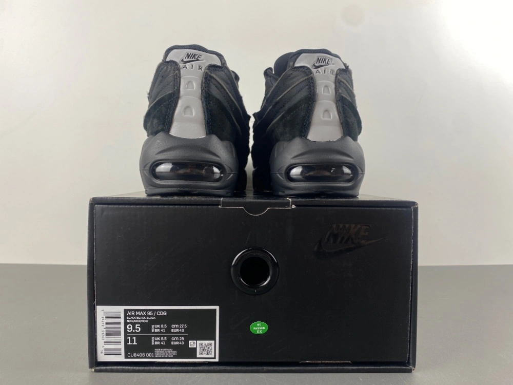 MoistureWicking Air Max 95 Comme des Garcons Black CU8406 829