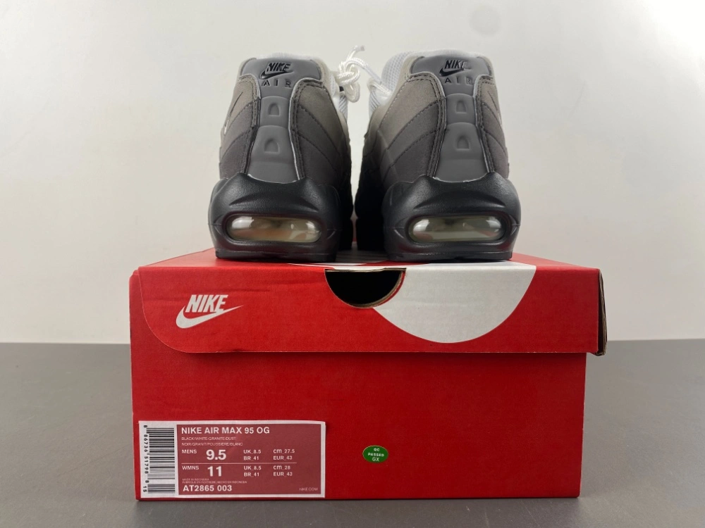 Breathable Air Max 95 OG Black Anthracite AT2865- 831