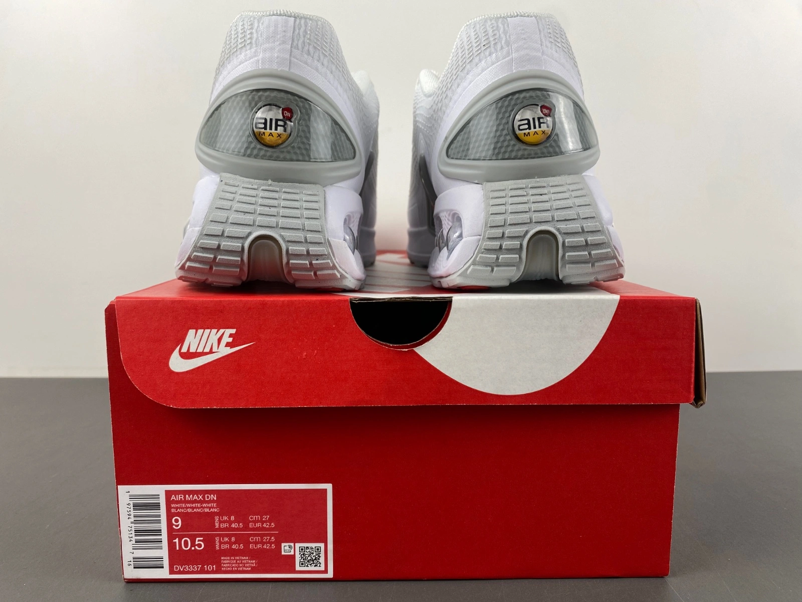 Air Max Dn White Metallic Silver DV3337- OdorResistant 874