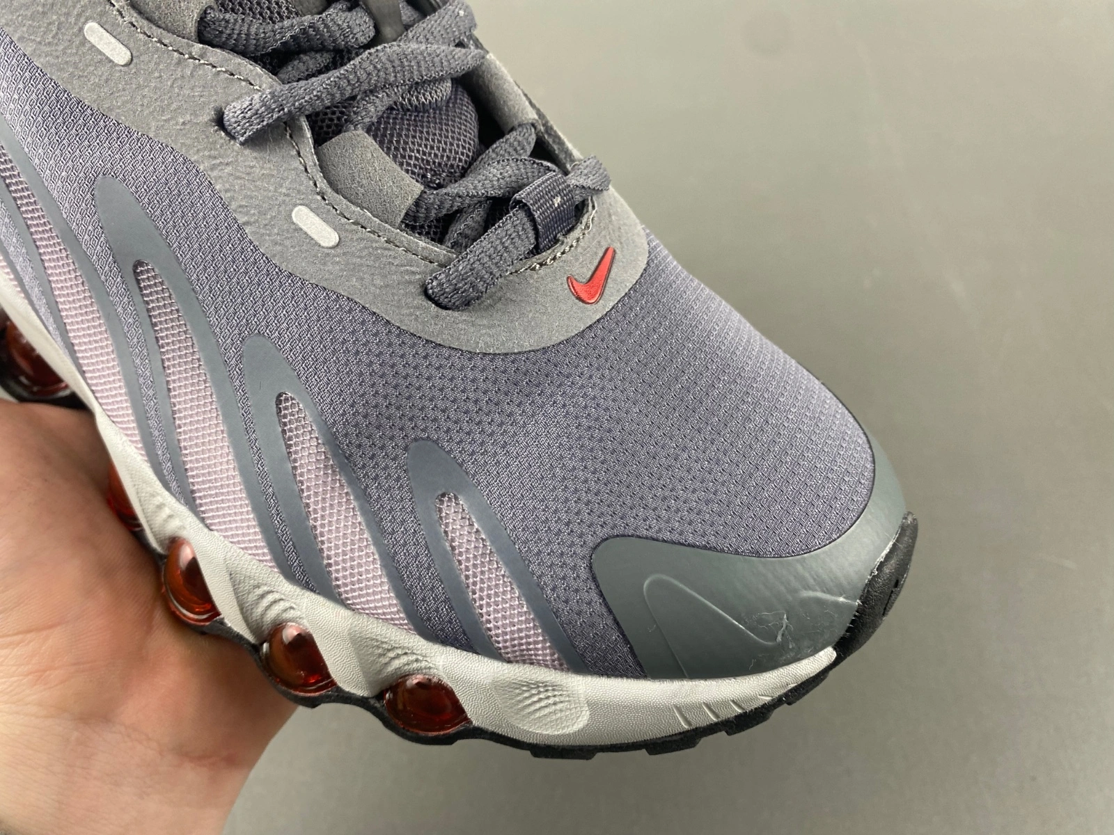 Breathable Air Max Dn8 Iron Grey  Crimson FQ7860- 849