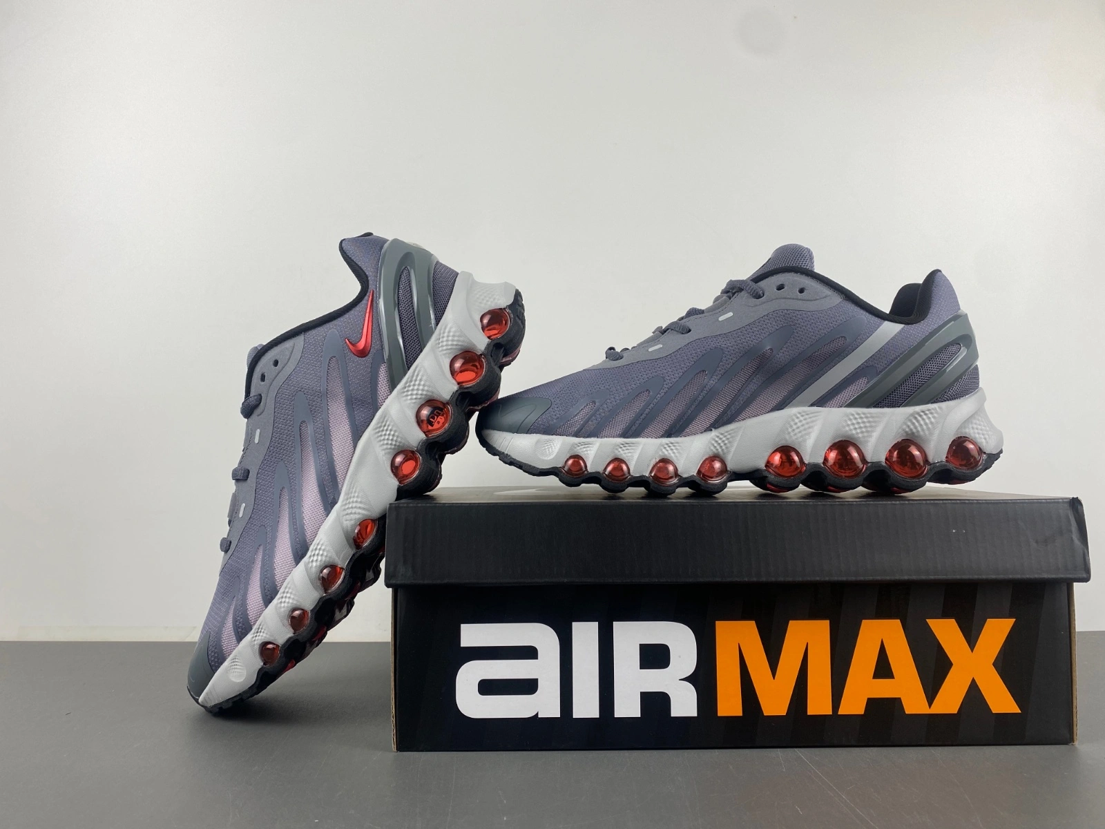 Breathable Air Max Dn8 Iron Grey  Crimson FQ7860- 849