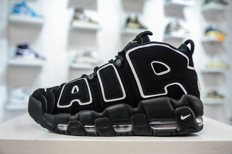 EyeCatching Air More Uptempo Black White 414962- 1233