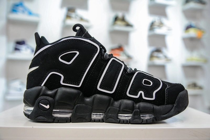 EyeCatching Air More Uptempo Black White 414962- 1233