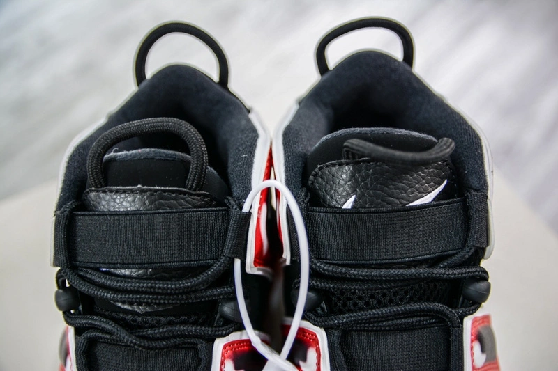 Air More Uptempo Black White Laser Crimson CJ6129- Elegant 1253