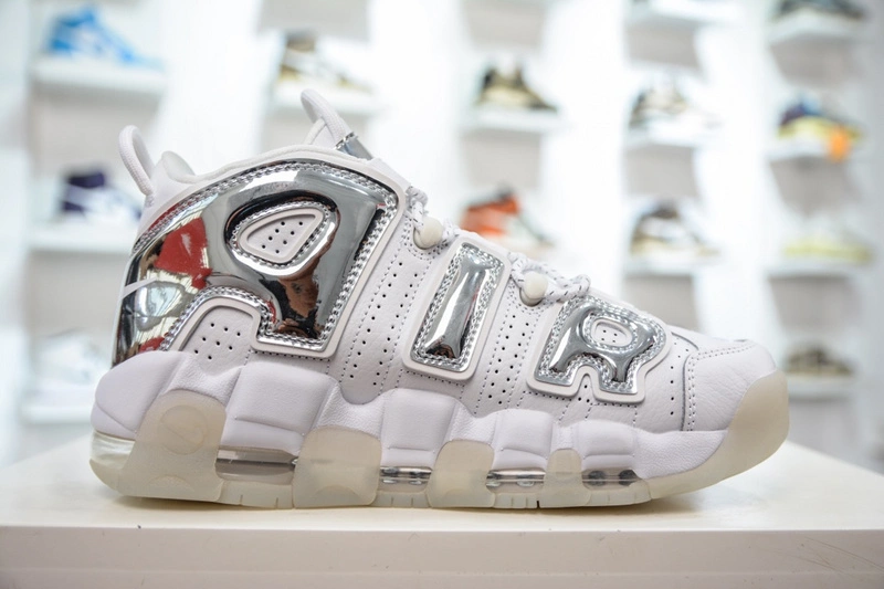 HighPerformance Air More Uptempo Chrome White 917593- 1237