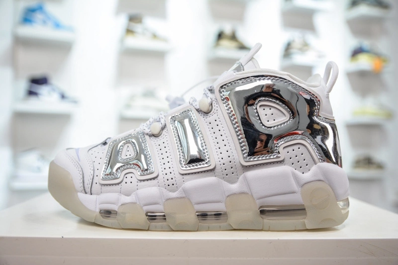 HighPerformance Air More Uptempo Chrome White 917593- 1237