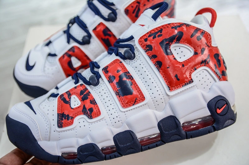 Air More Uptempo Red Navy Camo CZ7877- Bright 1242