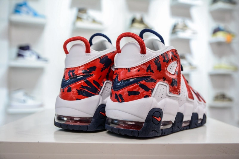 Air More Uptempo Red Navy Camo CZ7877- Bright 1242