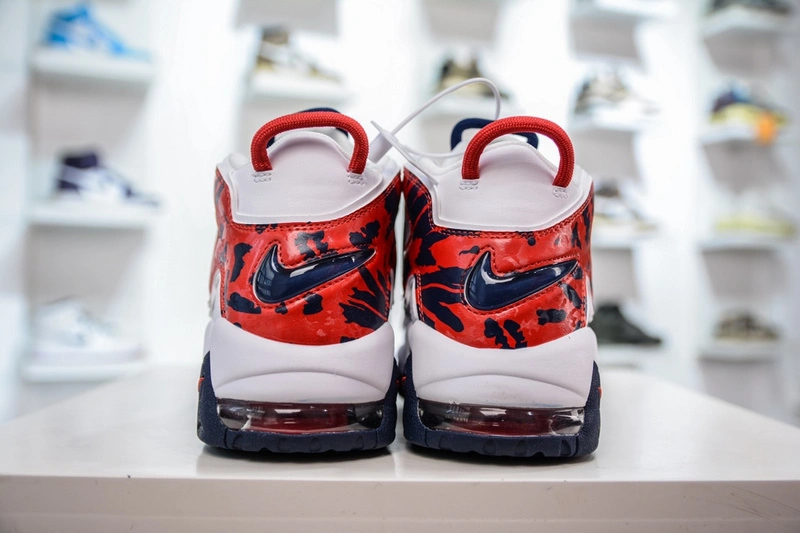 Air More Uptempo Red Navy Camo CZ7877- Bright 1242