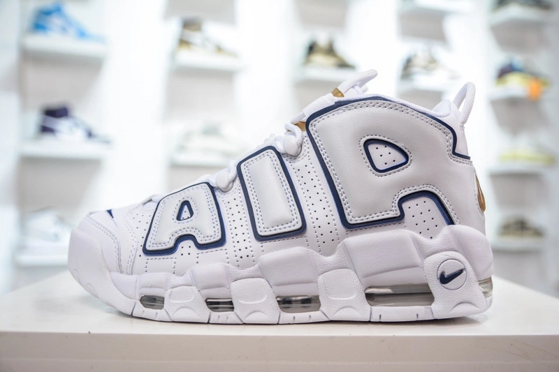 Air More Uptempo White Midnight Navy 415082- Modern 1244