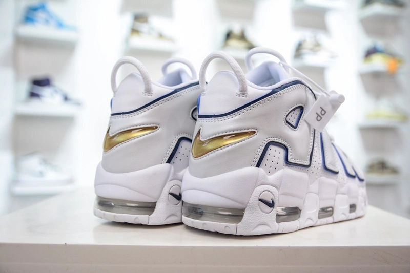 Air More Uptempo White Midnight Navy 415082- Modern 1244