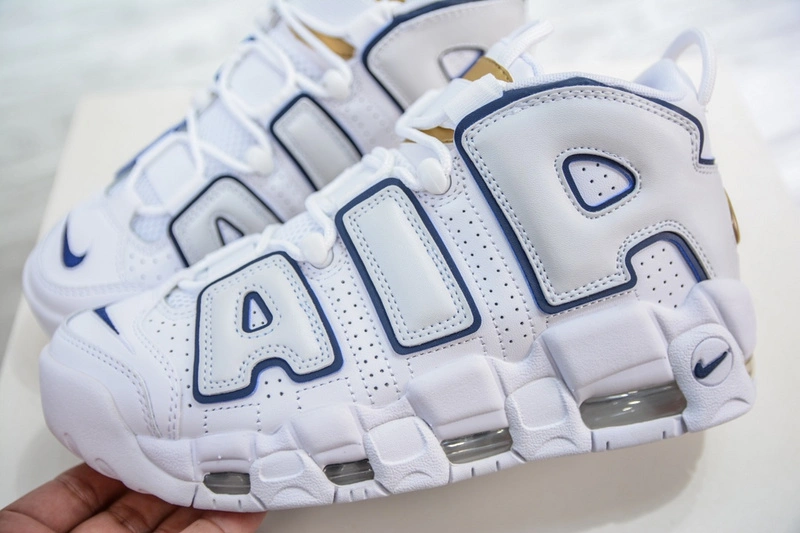 Air More Uptempo White Midnight Navy 415082- Modern 1244