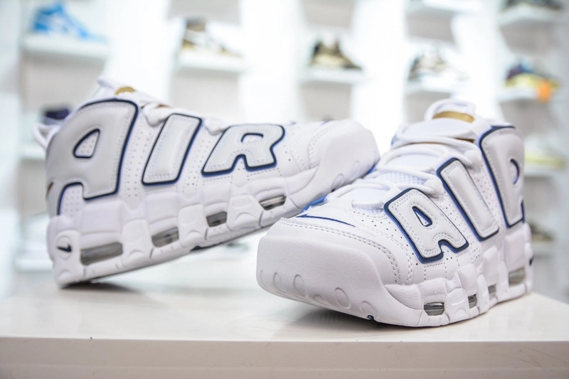 Air More Uptempo White Midnight Navy 415082- Modern 1244