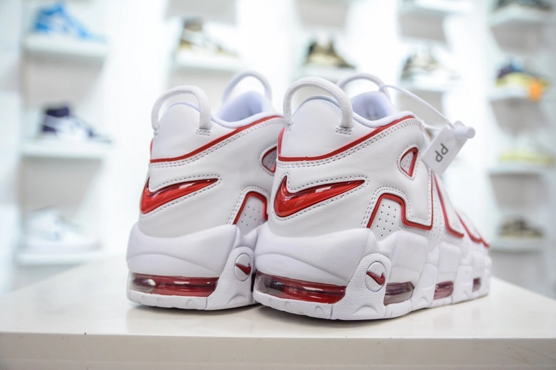 Air More Uptempo White Varsity Red Outline 921948- Stylish 1257