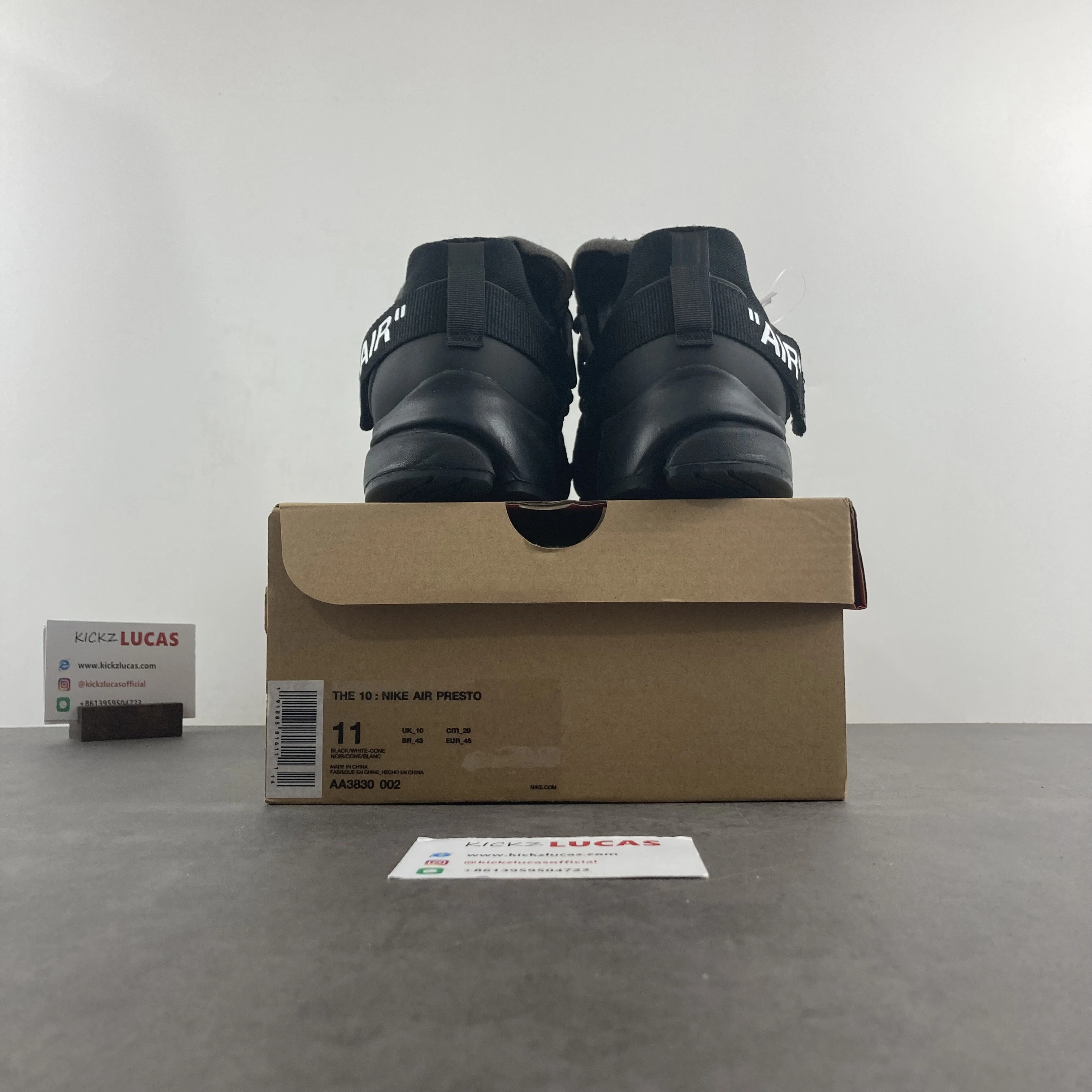 Practical Air Presto Off-White Black AA3830- 945