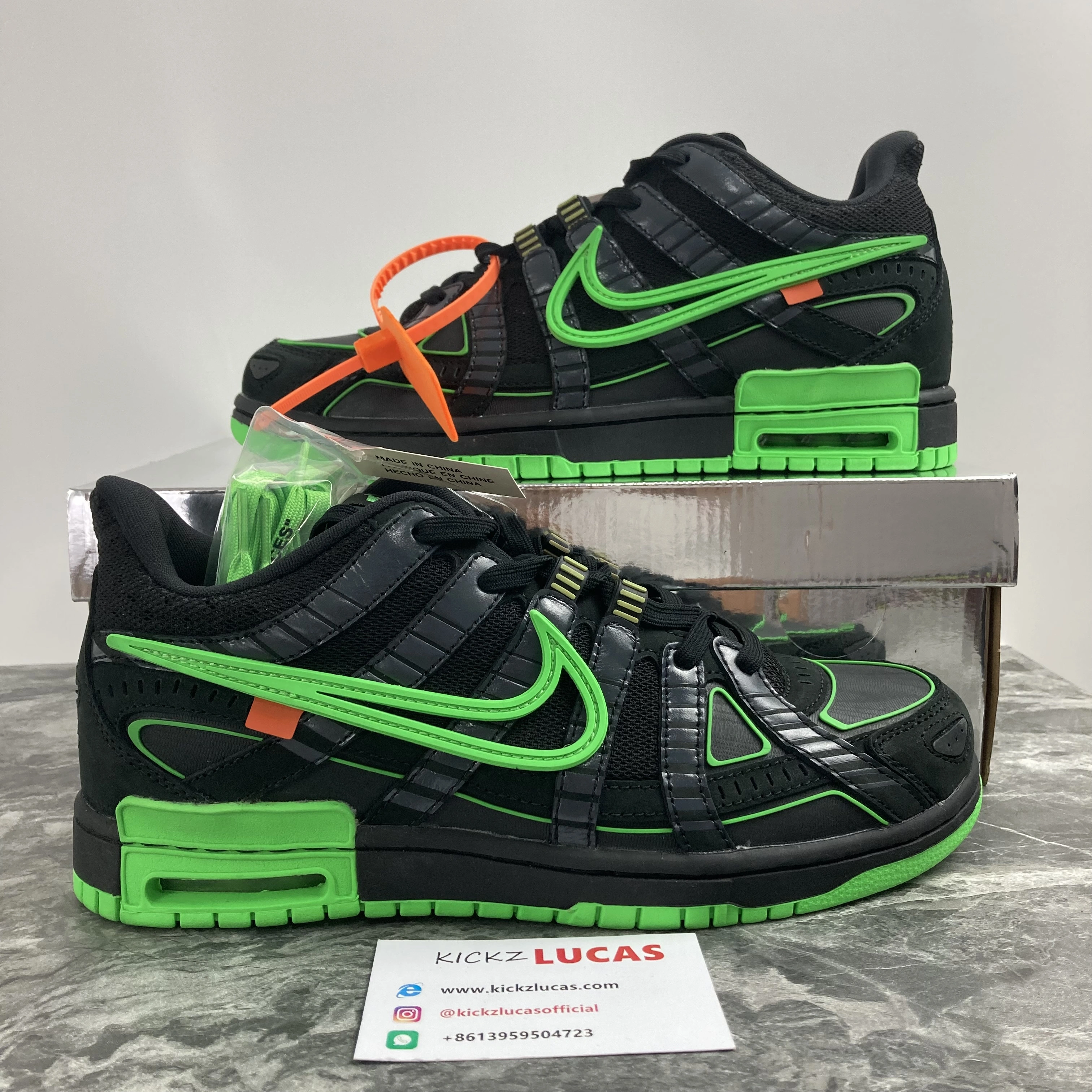 BestValue Air Rubber Dunk Off-White Green Strike CU6015- 619