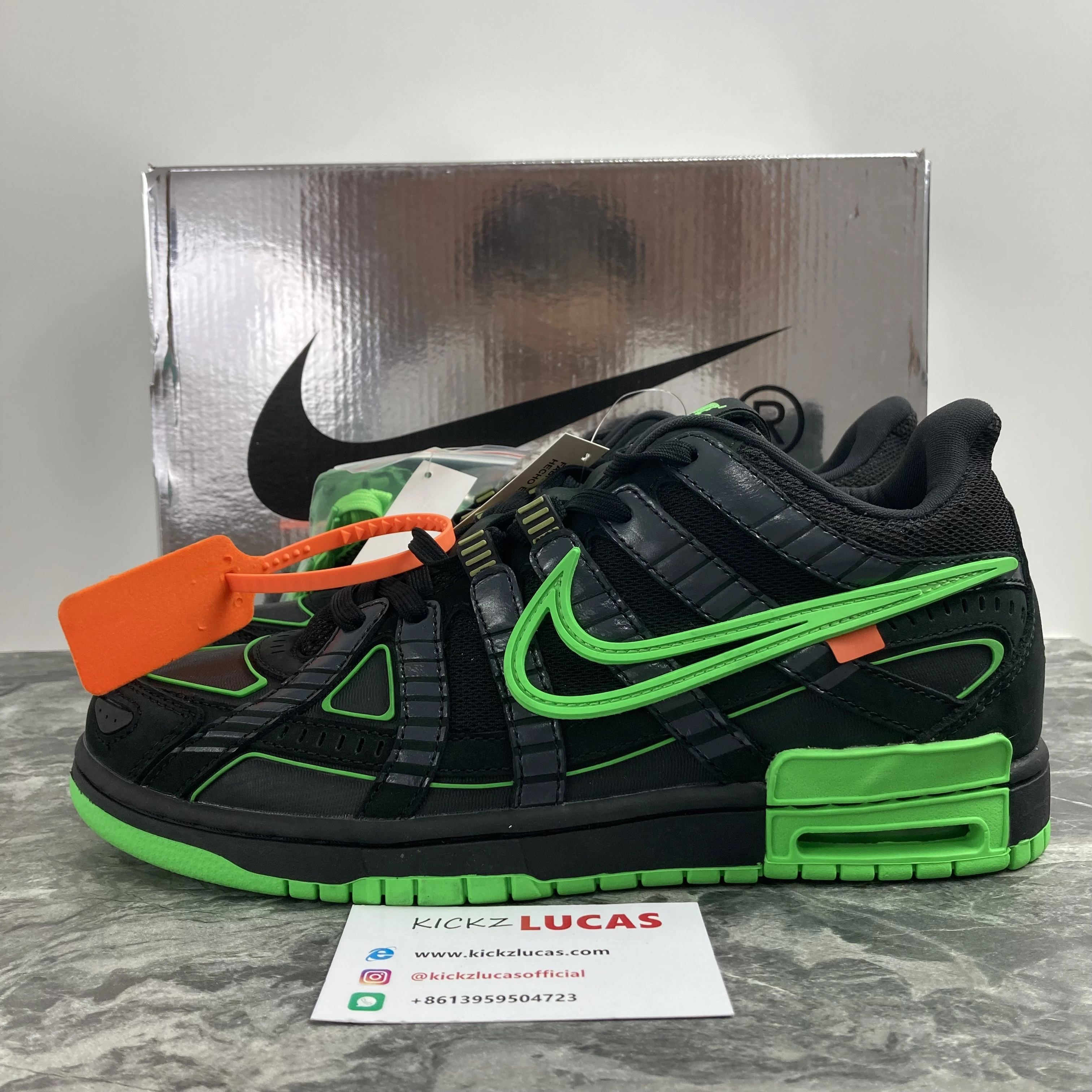 BestValue Air Rubber Dunk Off-White Green Strike CU6015- 619