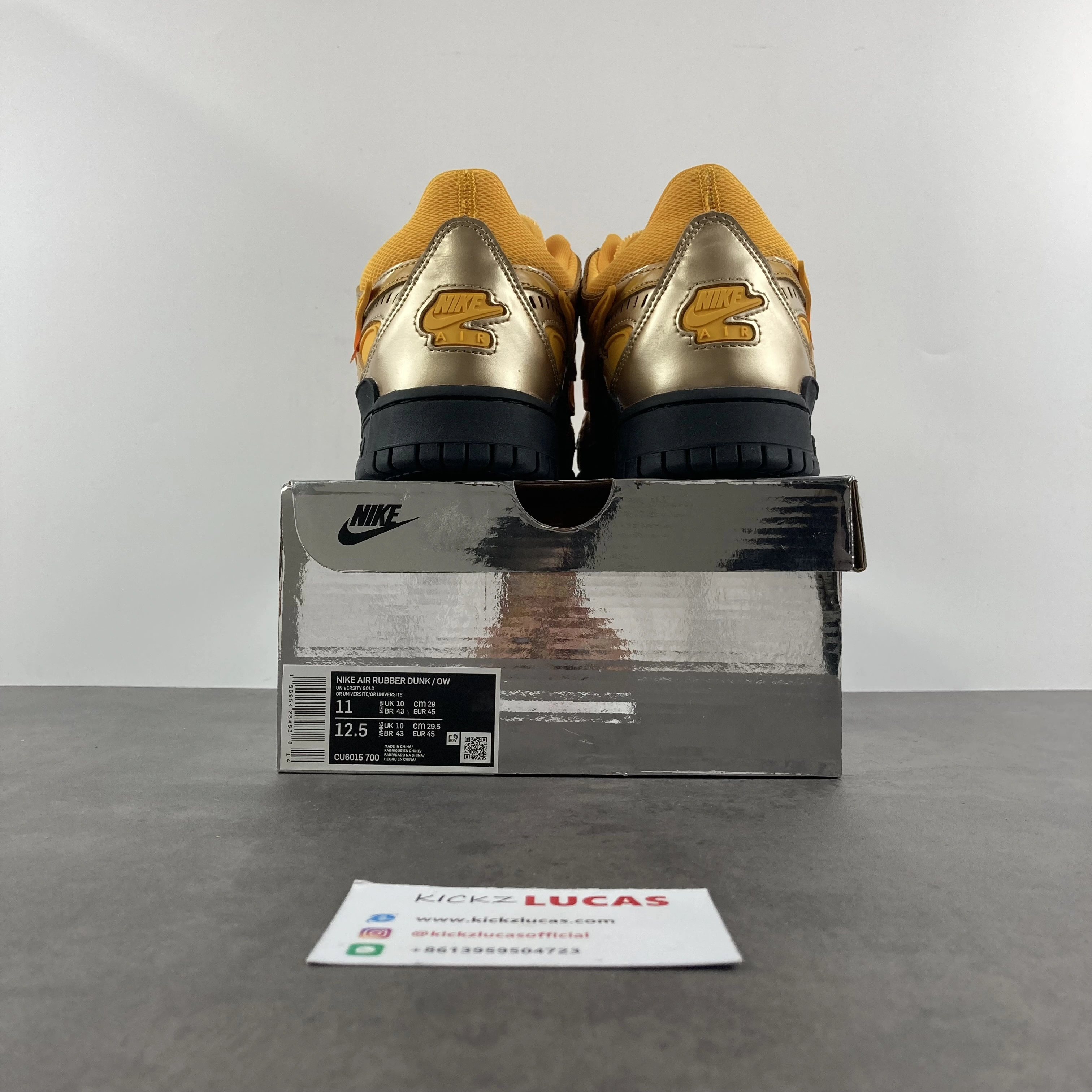 Air Rubber Dunk Off-White University Gold CU6015- TopPick 618