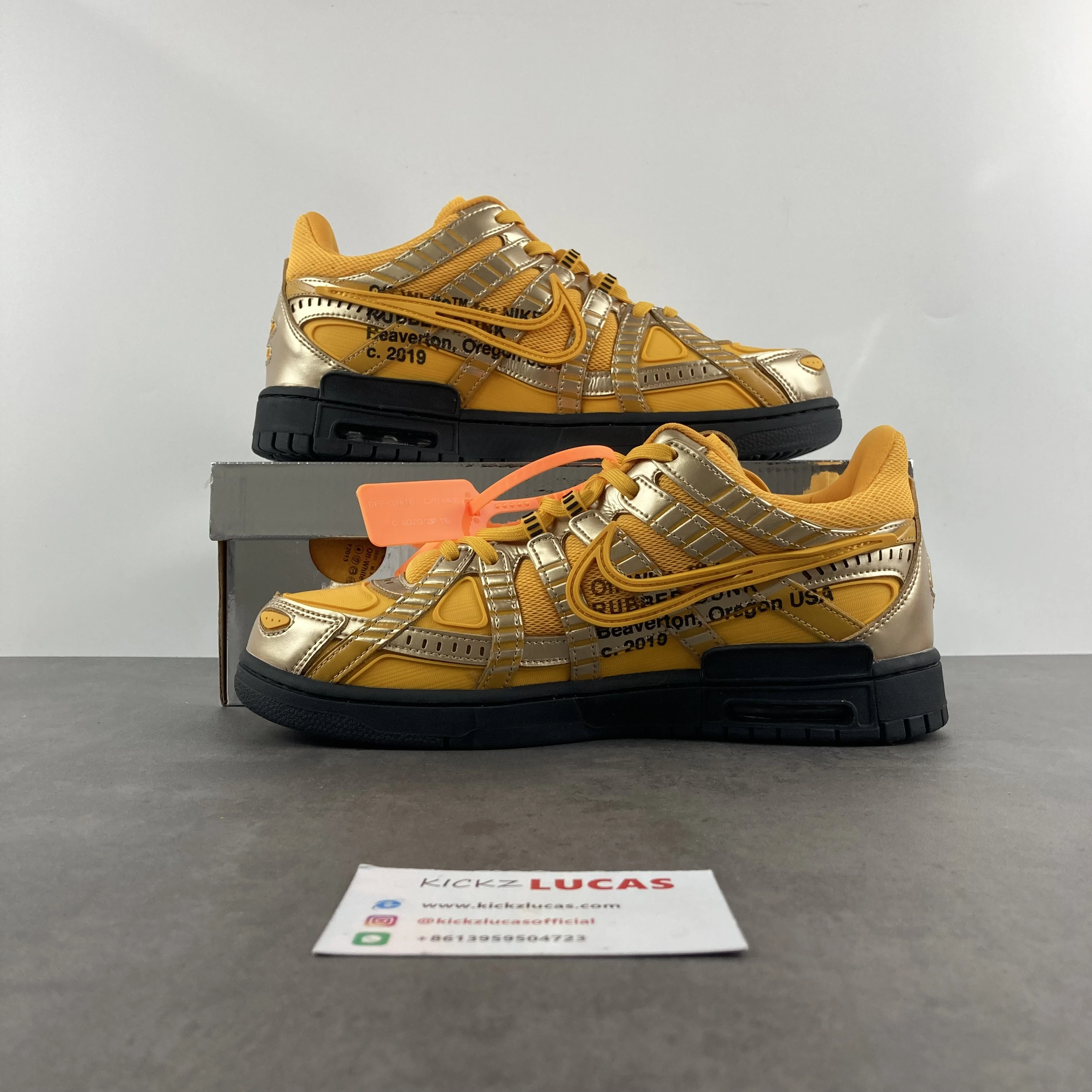 Air Rubber Dunk Off-White University Gold CU6015- TopPick 618
