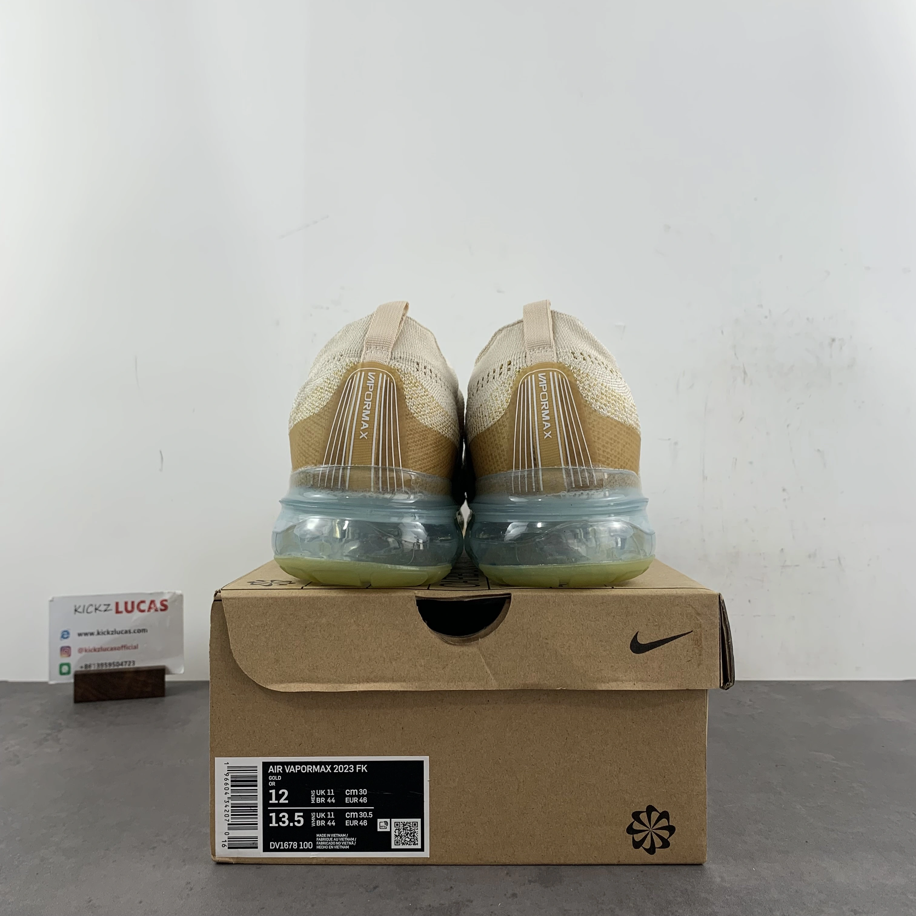 Sustainable Air VaporMax 2023 Flyknit Gold DV1678- 913