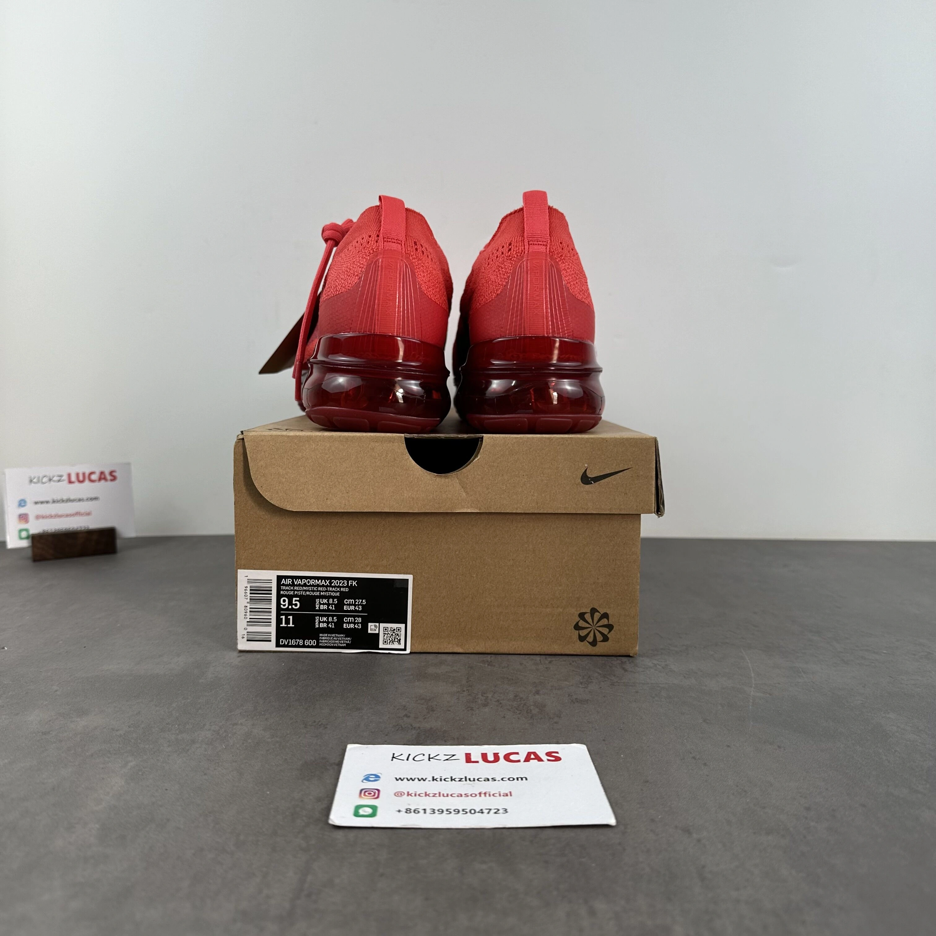 Air VaporMax 2023 Flyknit Triple Red DV1678- Versatile 905
