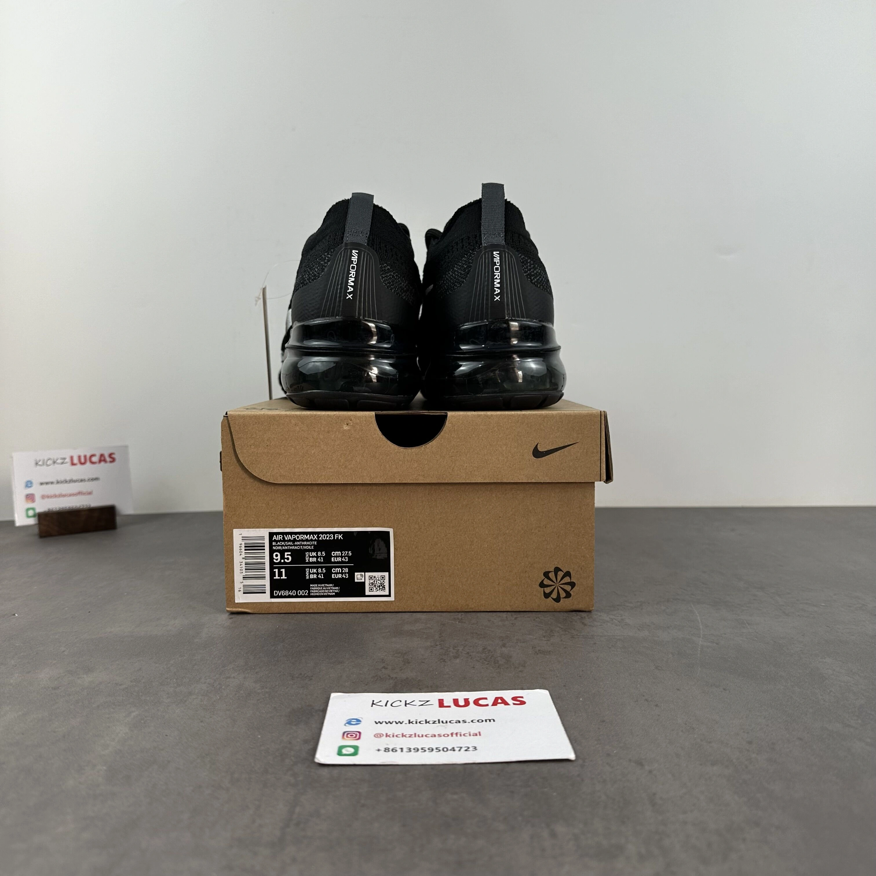 FreshLook Air Vapormax 2023 FK Black Sail Anthracite DV6840- 918