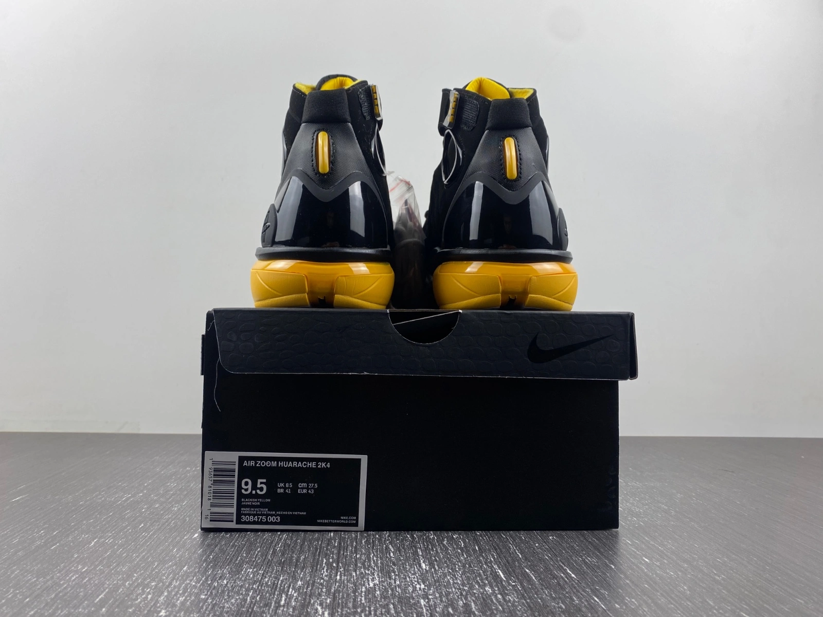 Air Zoom Huarache 2K4 Black Varsity Maize 308475- Seasonal 1059